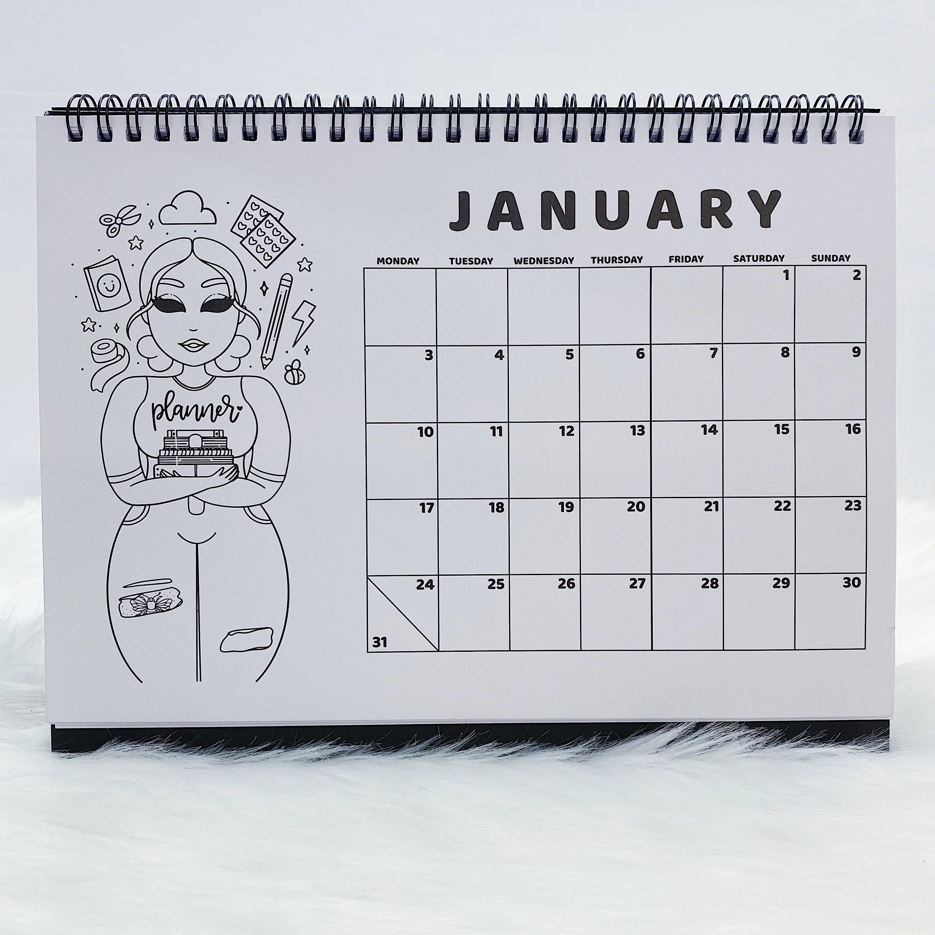 2022 Babe Spiral Desk Calendar | Jan-Dec 2022 - Image 4
