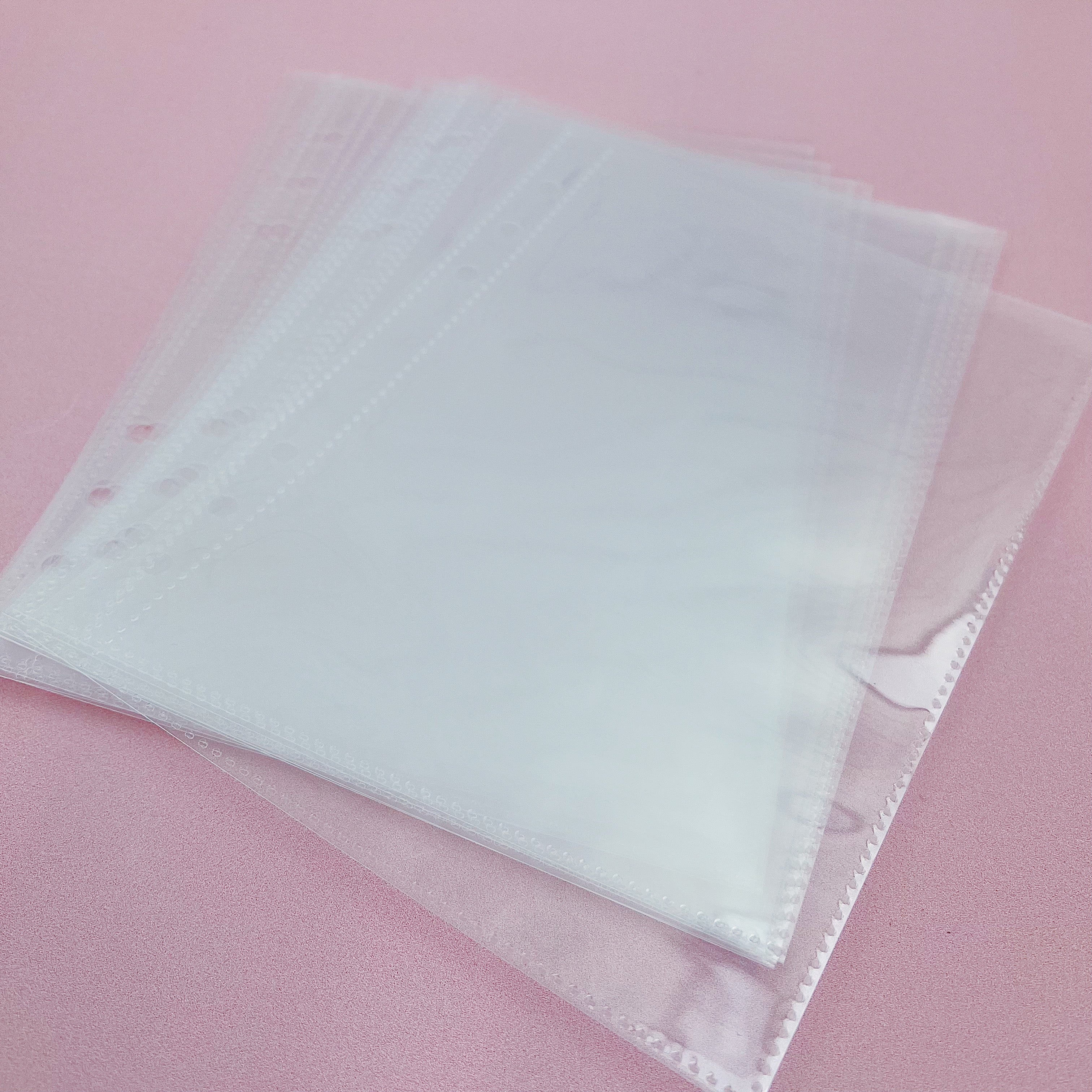 A5 Clear One Pocket Sticker Sleeve Inserts | 10 Count | Planner Sticker Storage - Image 3