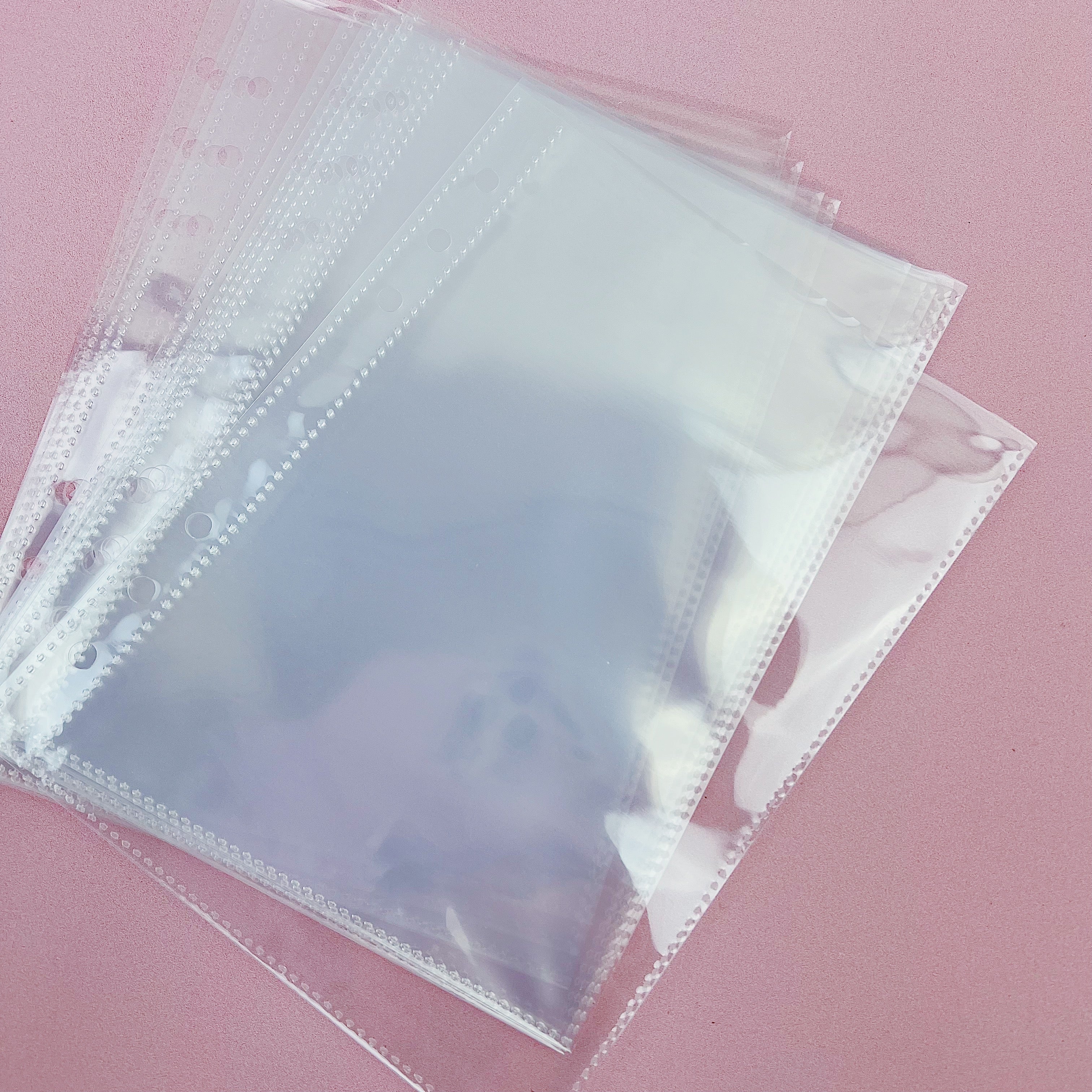 A5 Clear One Pocket Sticker Sleeve Inserts | 10 Count | Planner Sticker Storage - Image 4