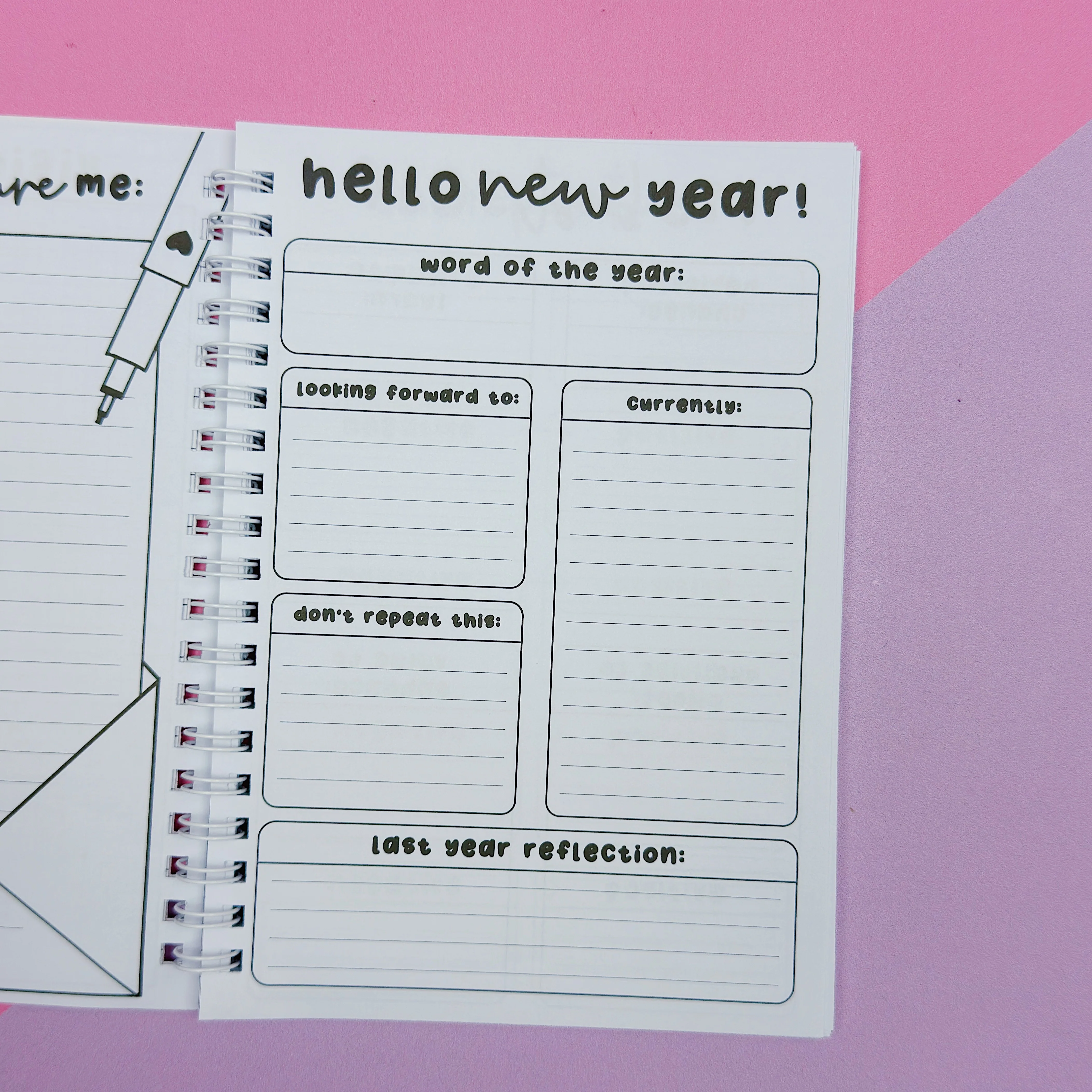 B6 Goal Journal Spiral Notebook | 5x7 Inches | Guided Goal Journal - Image 3