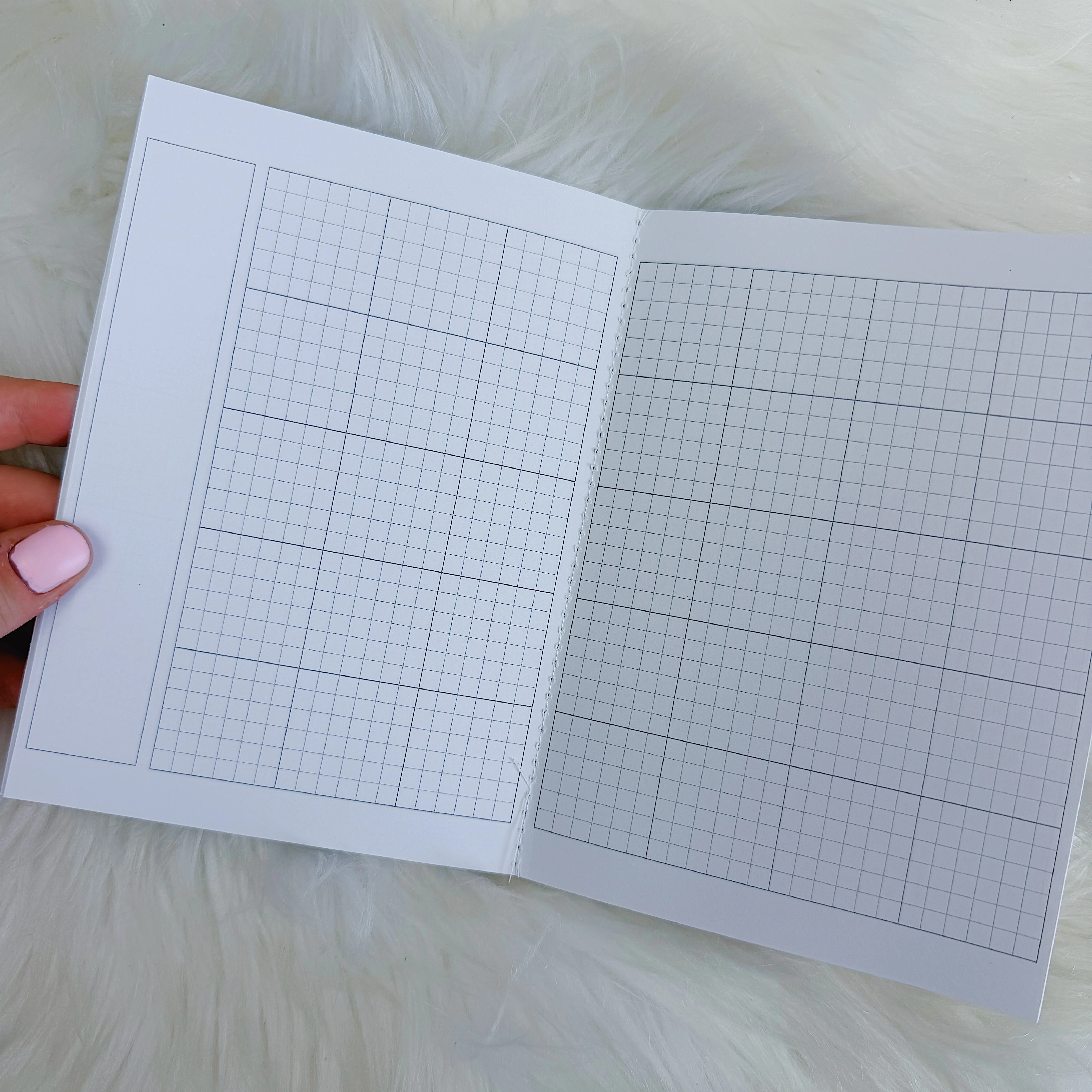 B6 Monthly Grid Insert Notebook | 5x7 Inches | 12 Months Inside