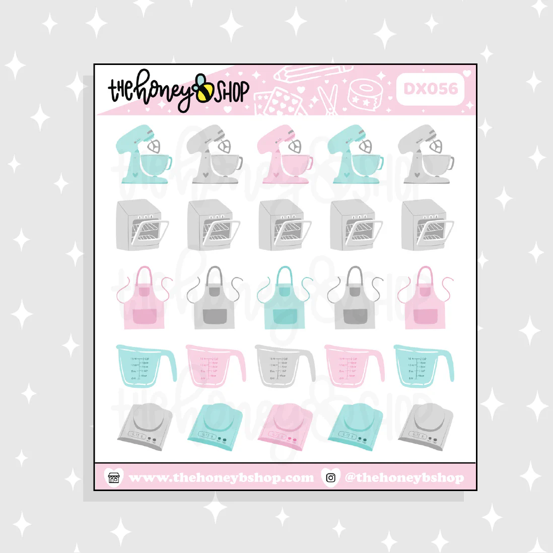 Baking & Cooking Tools Doodle Sticker