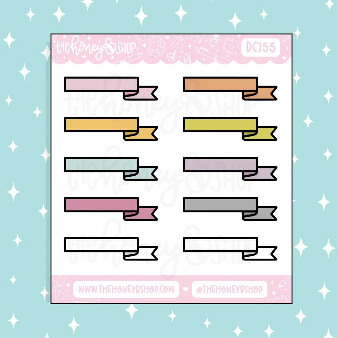 Banners Doodle Sticker