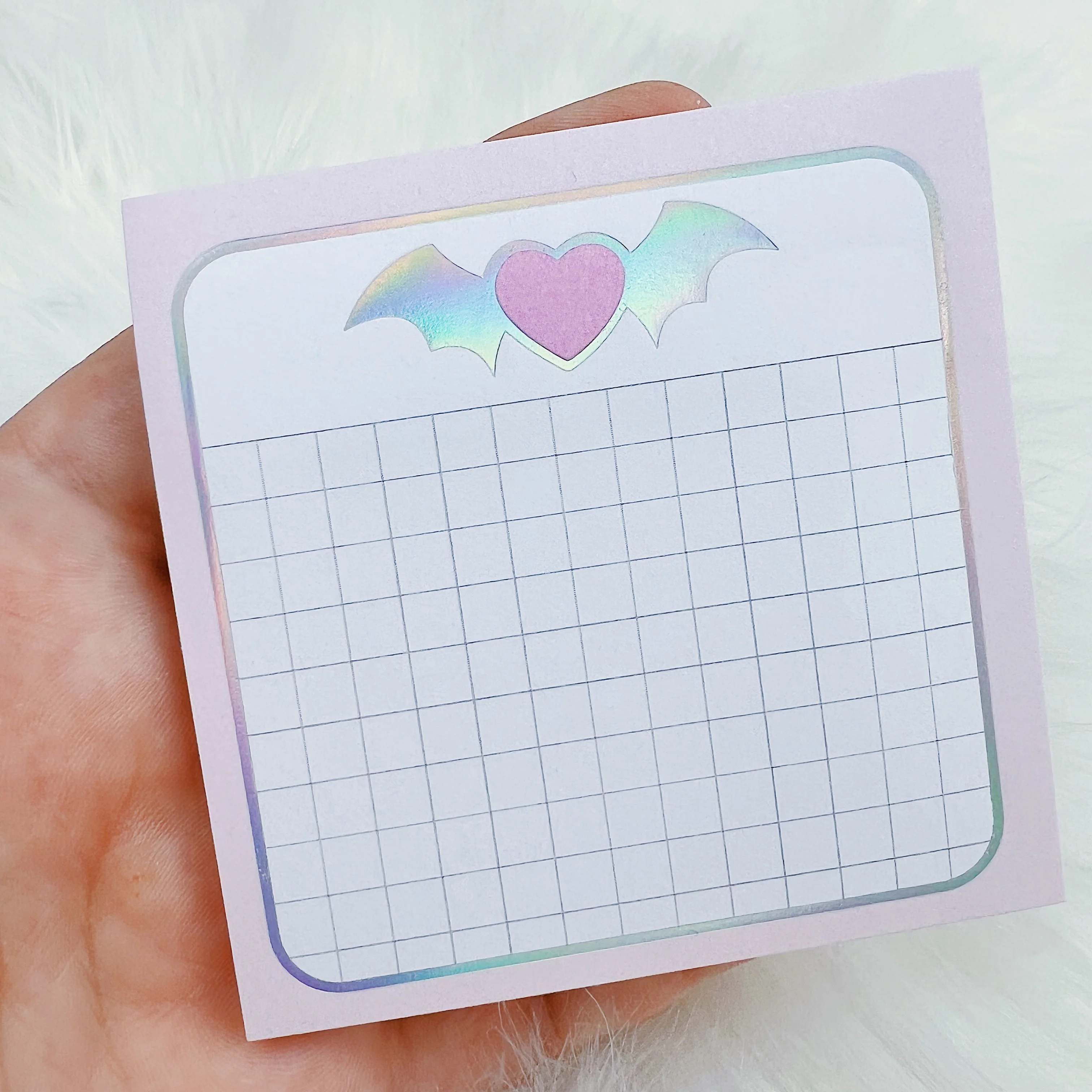 Bat Wing Sticky Note | Holo Foil | 3x3 - Image 3