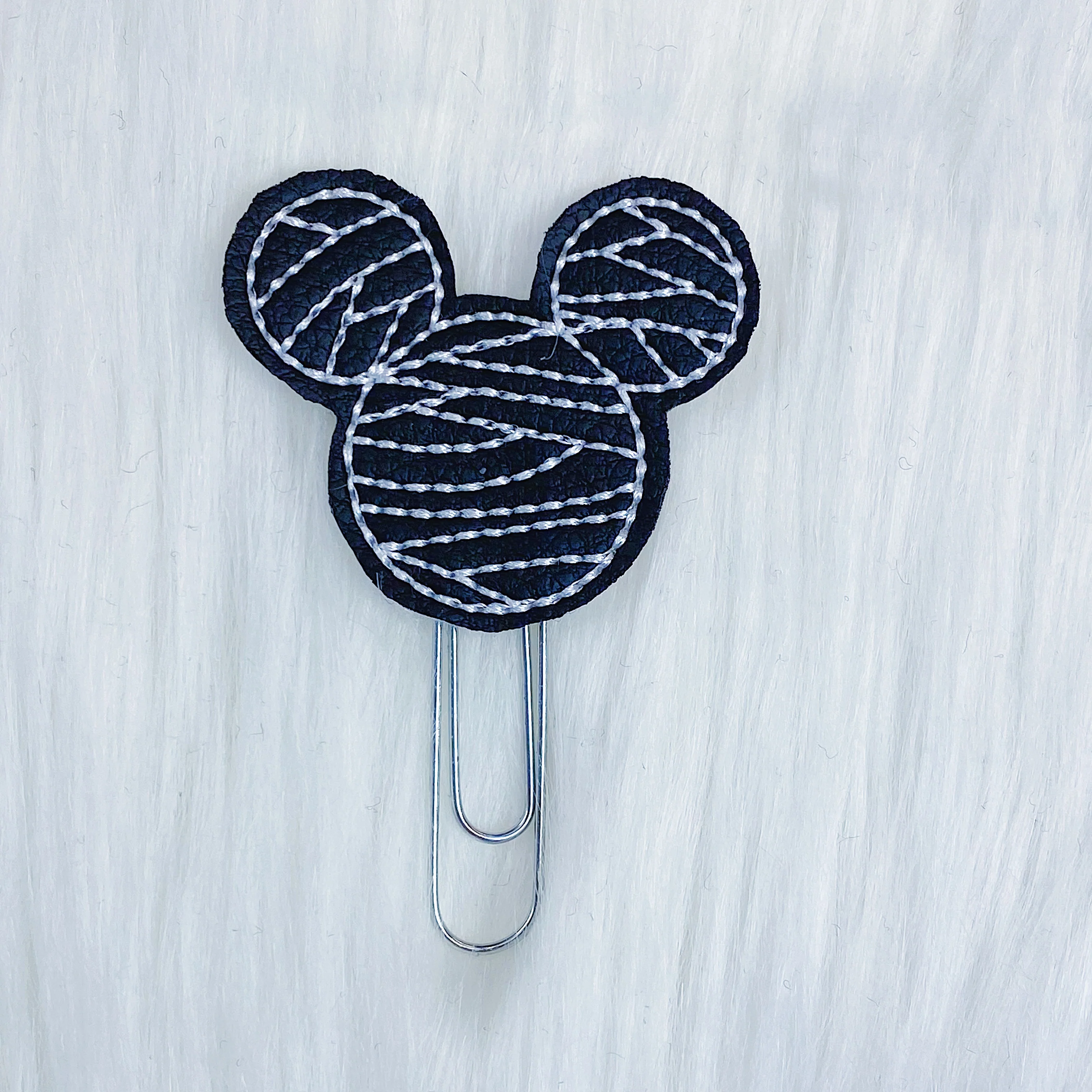 Black Micky Mummy Feltie Planner Clip