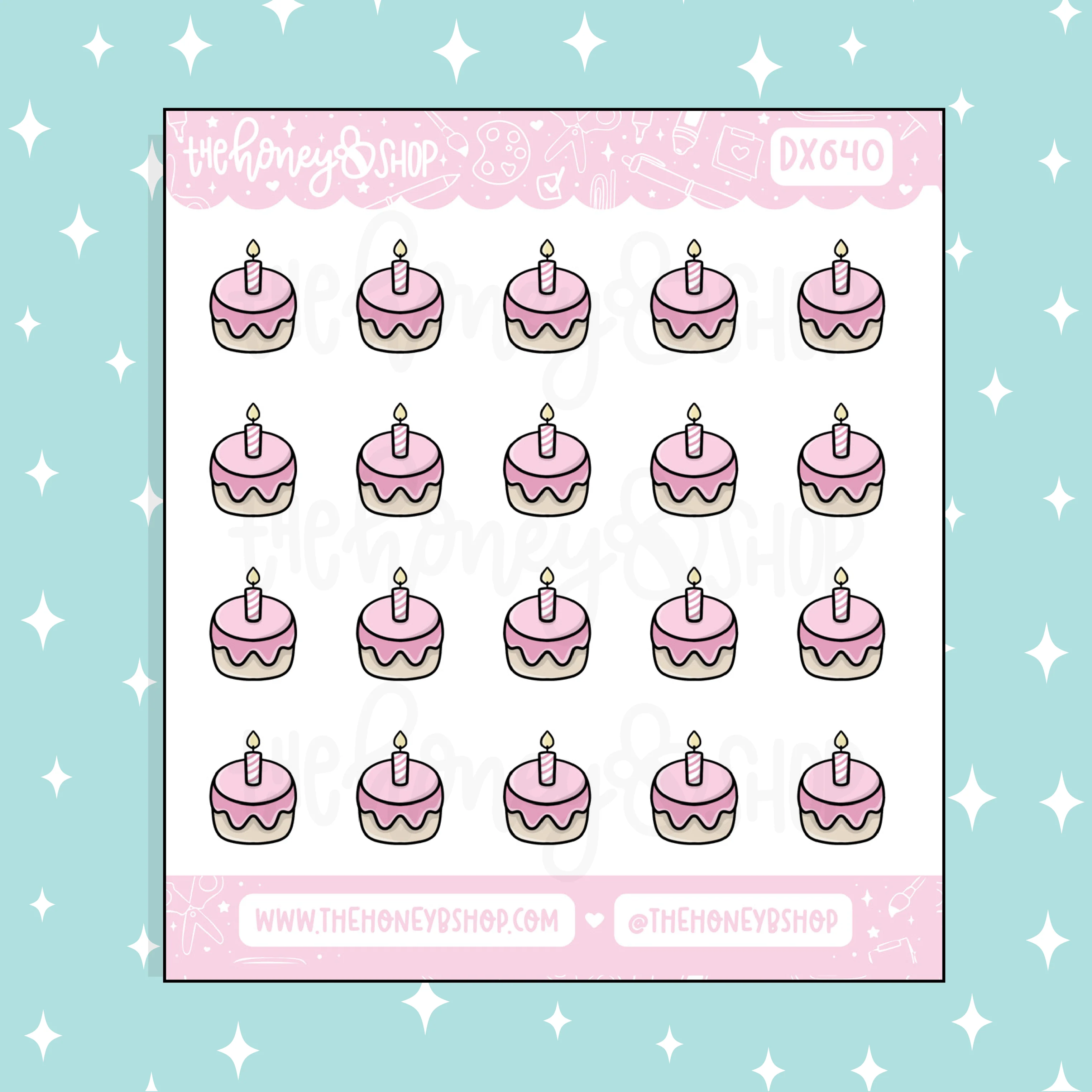 Cake Icons Doodle Sticker
