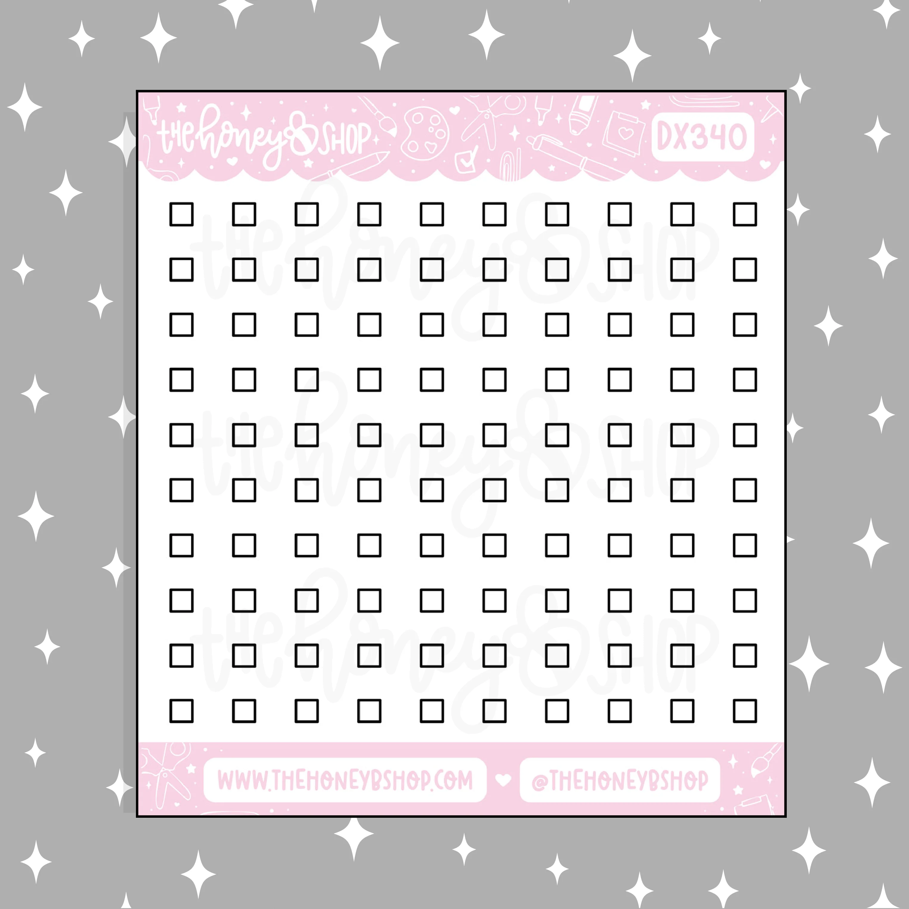 Check List Boxes Doodle Sticker