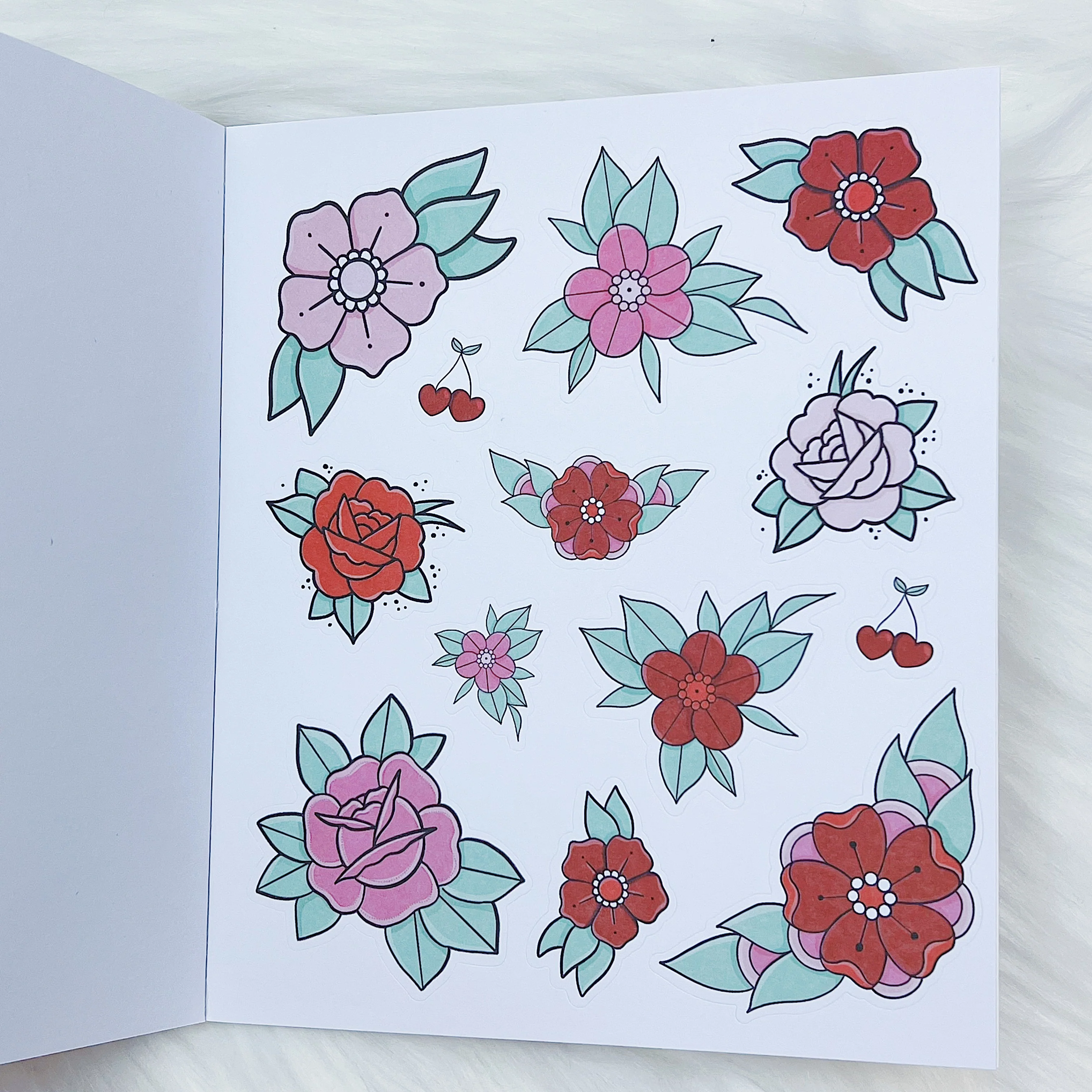 Cherry Pie Sticker Book | Matte Sticker Paper | 10 Pages | Pixie Holo Foiled - Image 12