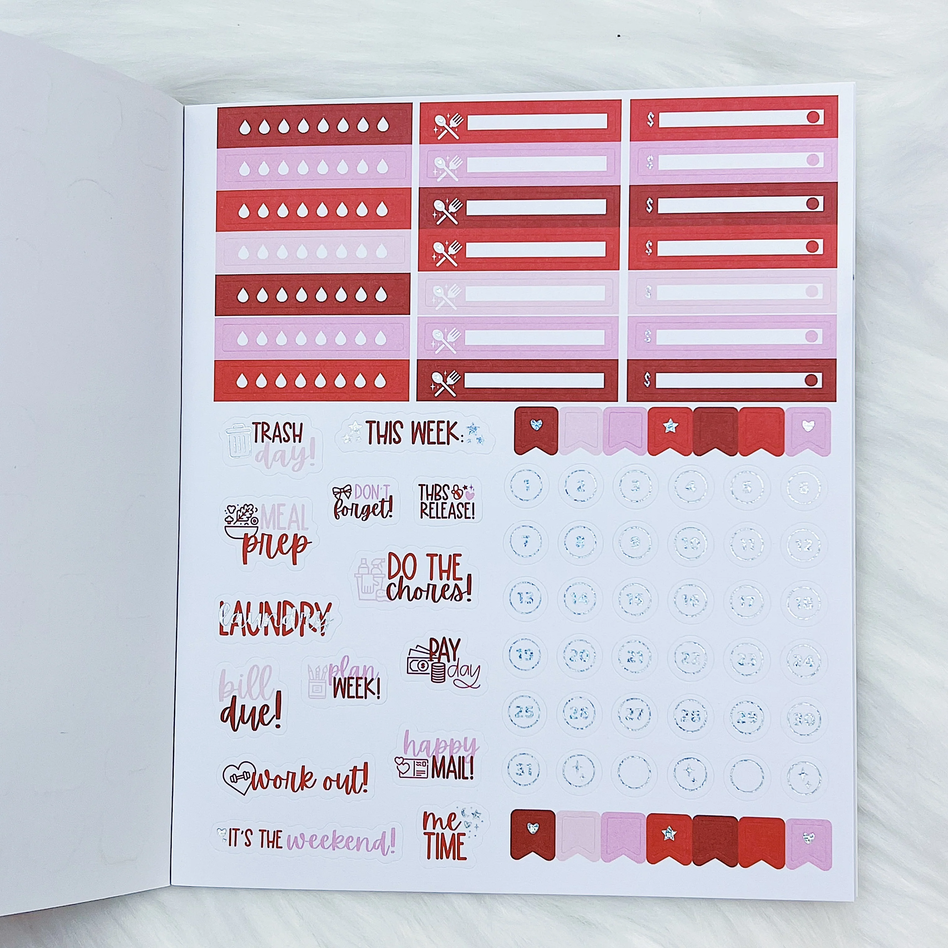 Cherry Pie Sticker Book | Matte Sticker Paper | 10 Pages | Pixie Holo Foiled - Image 8