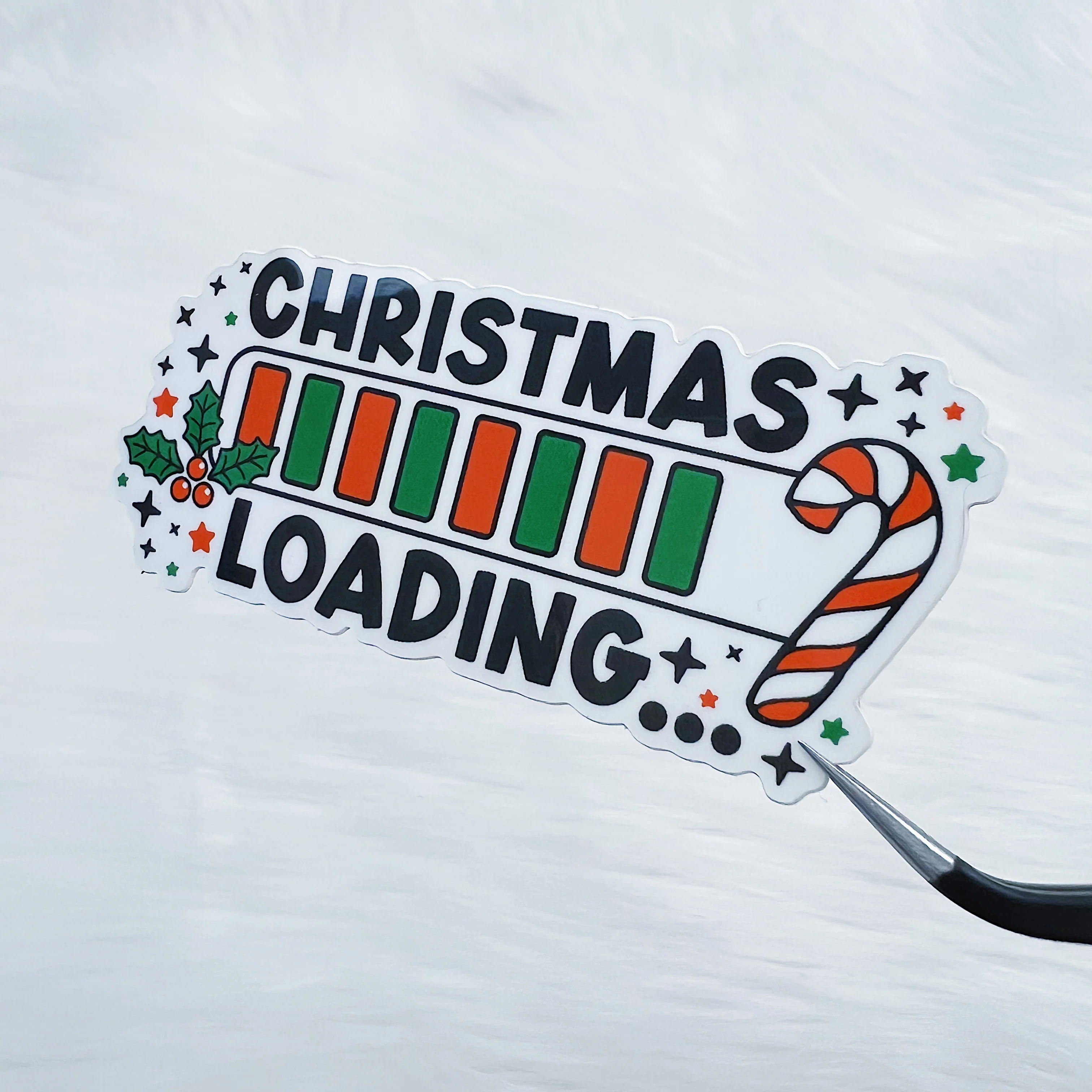Christmas Loading Vinyl Sticker Die Cut - Image 2