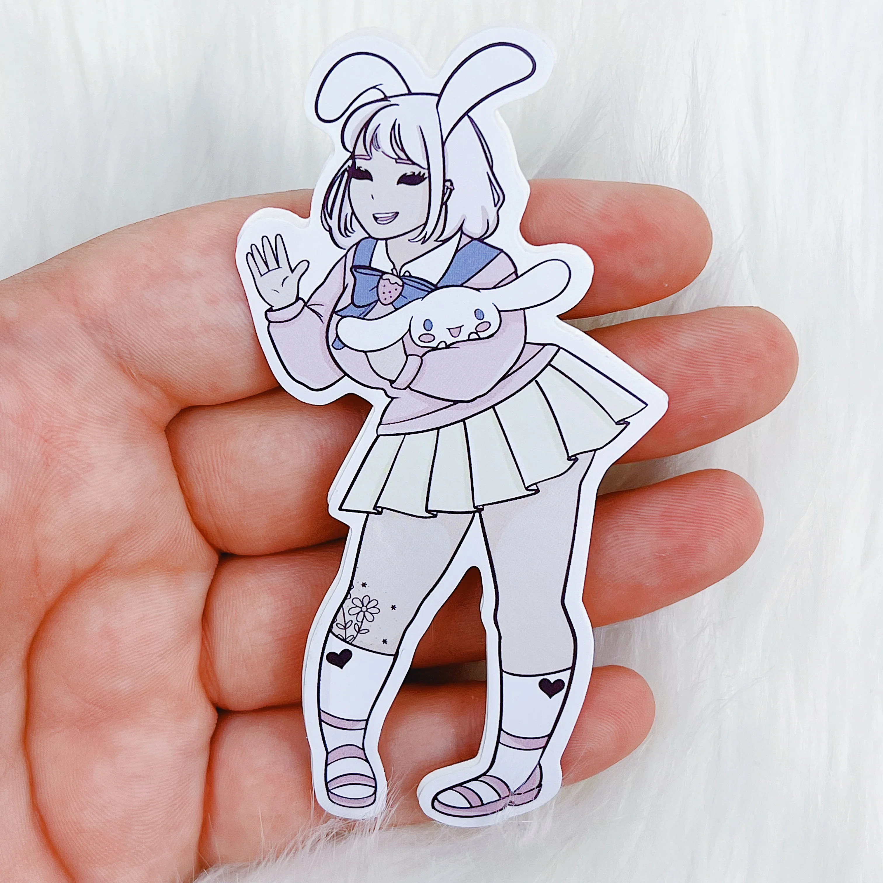Cinnamoroll Babe Vinyl Sticker | Choose your Skin Tone! - Image 2