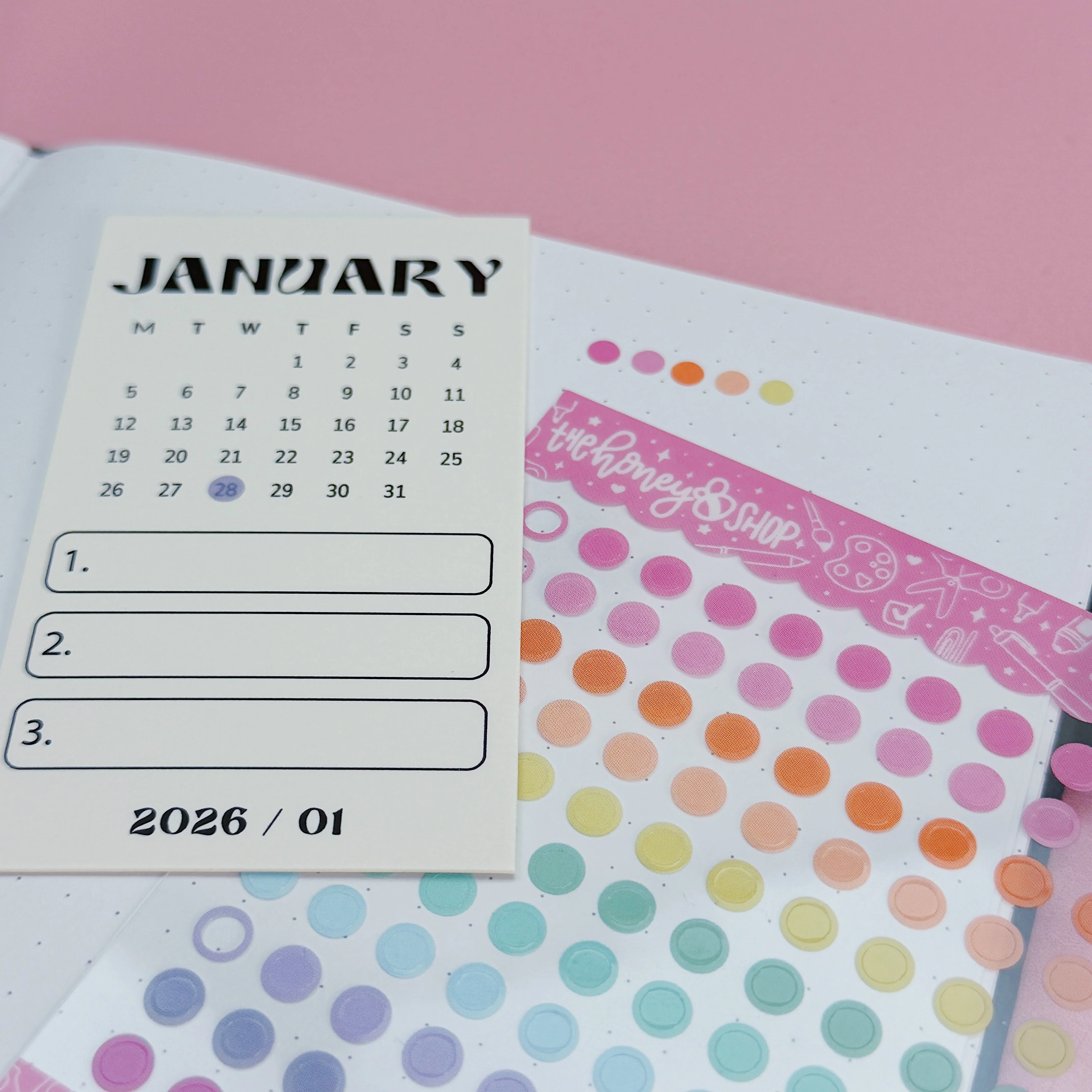 Clear Circle Stickers | Rainbow Palette - Image 3