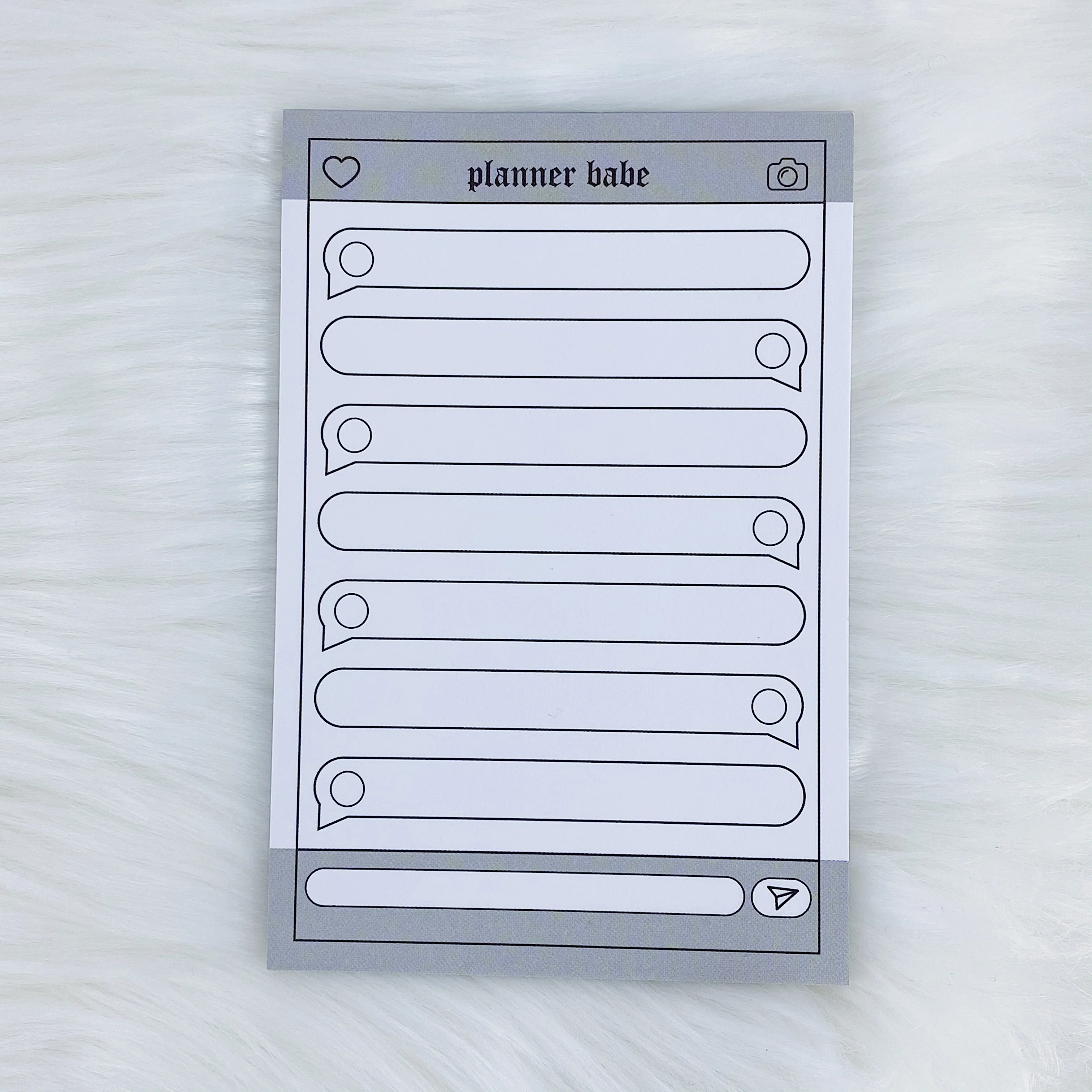 Planner Babe Text Notepad | 4x6 + 25 Sheets