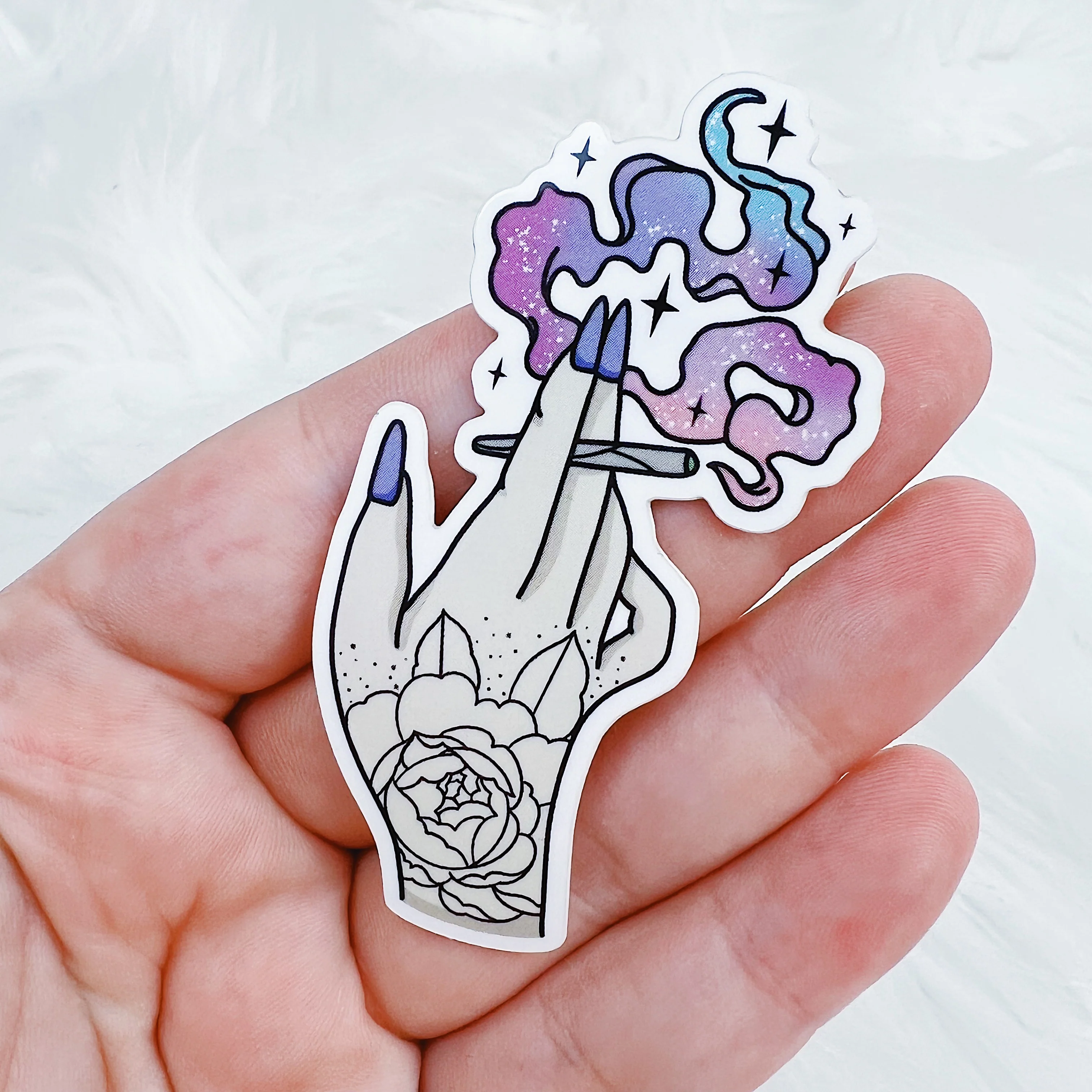 The Joint Hand Vinyl Sticker Die Cut | Choose your Skin Tone! - Image 2