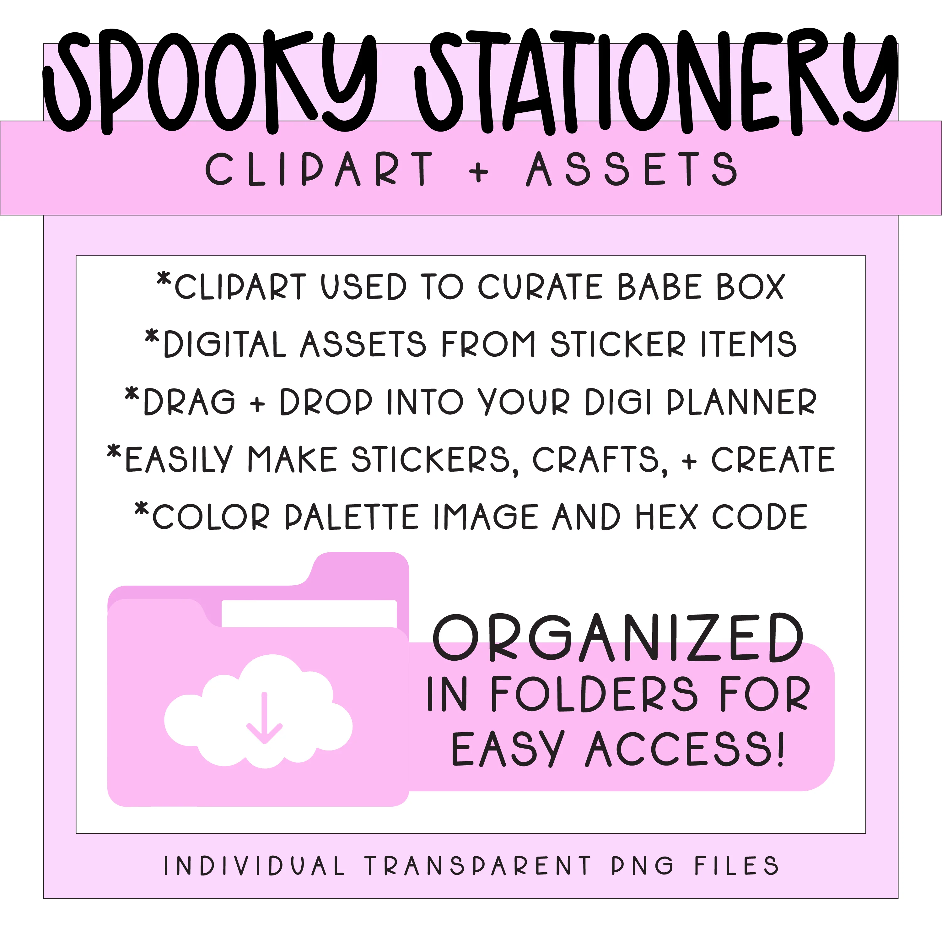 Deluxe Digital Spooky Stationery Bundle - Image 3