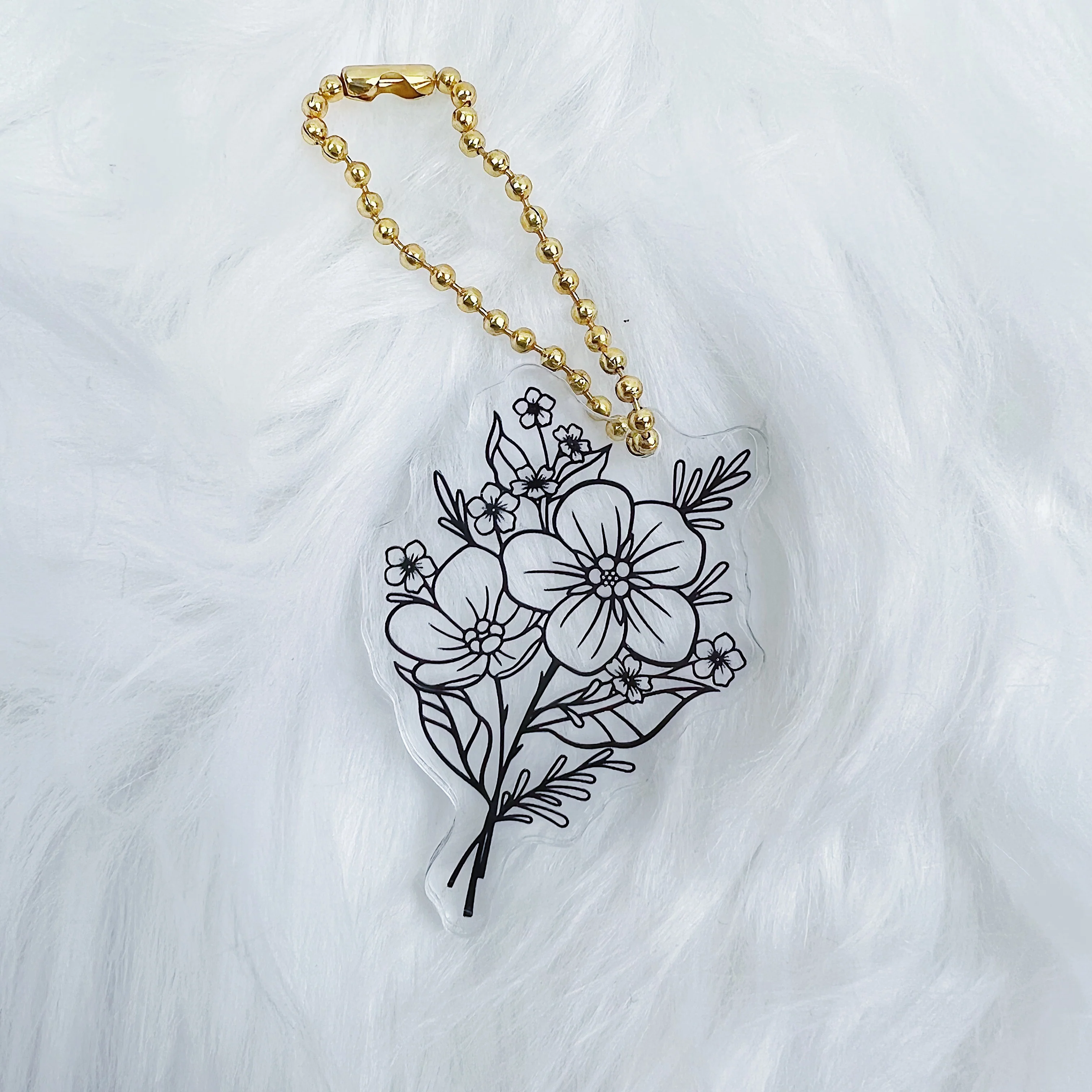 Floral Acrylic Charm - Image 3