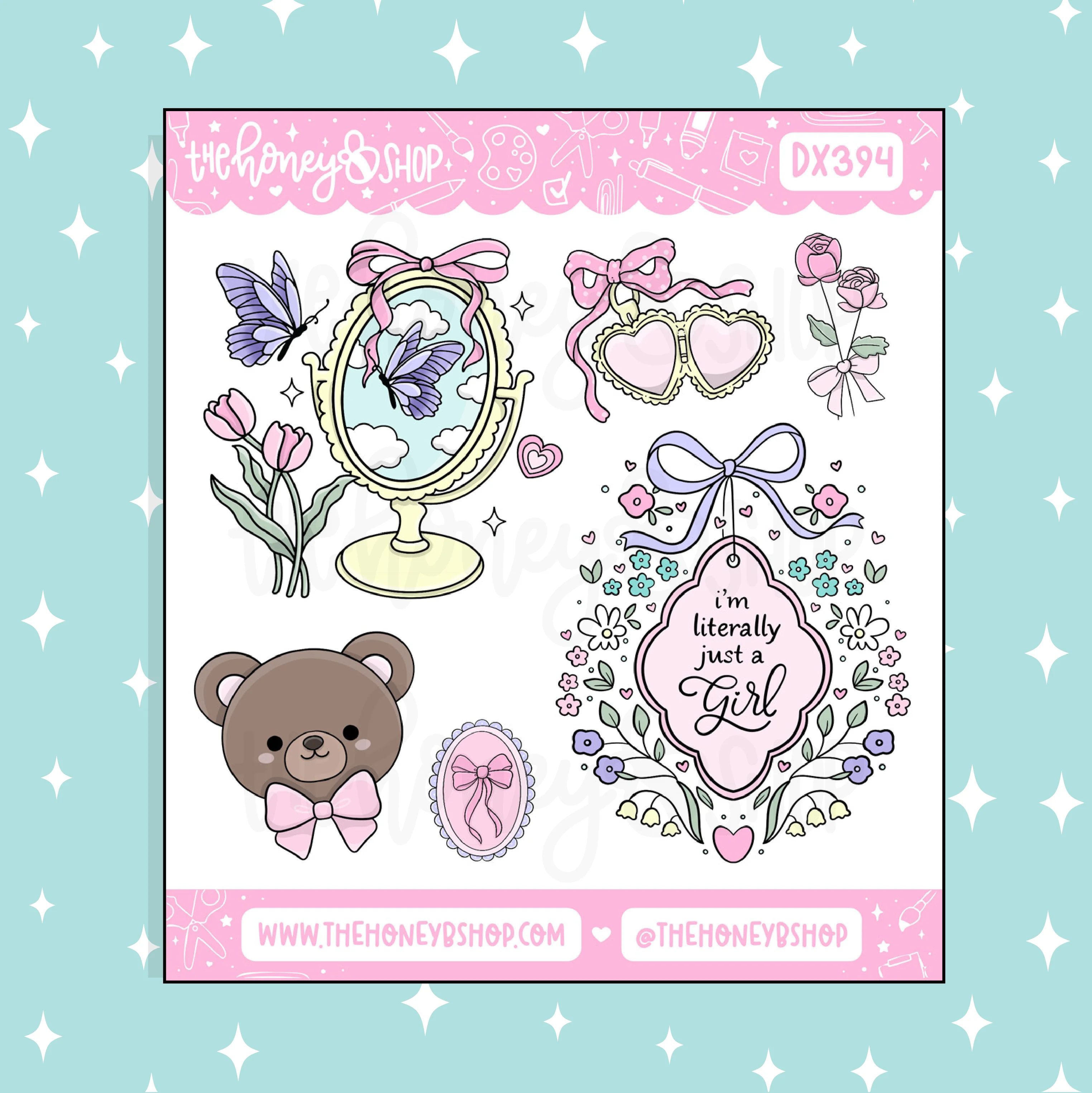 Girly Things Deco Doodle Sticker | March Patreon