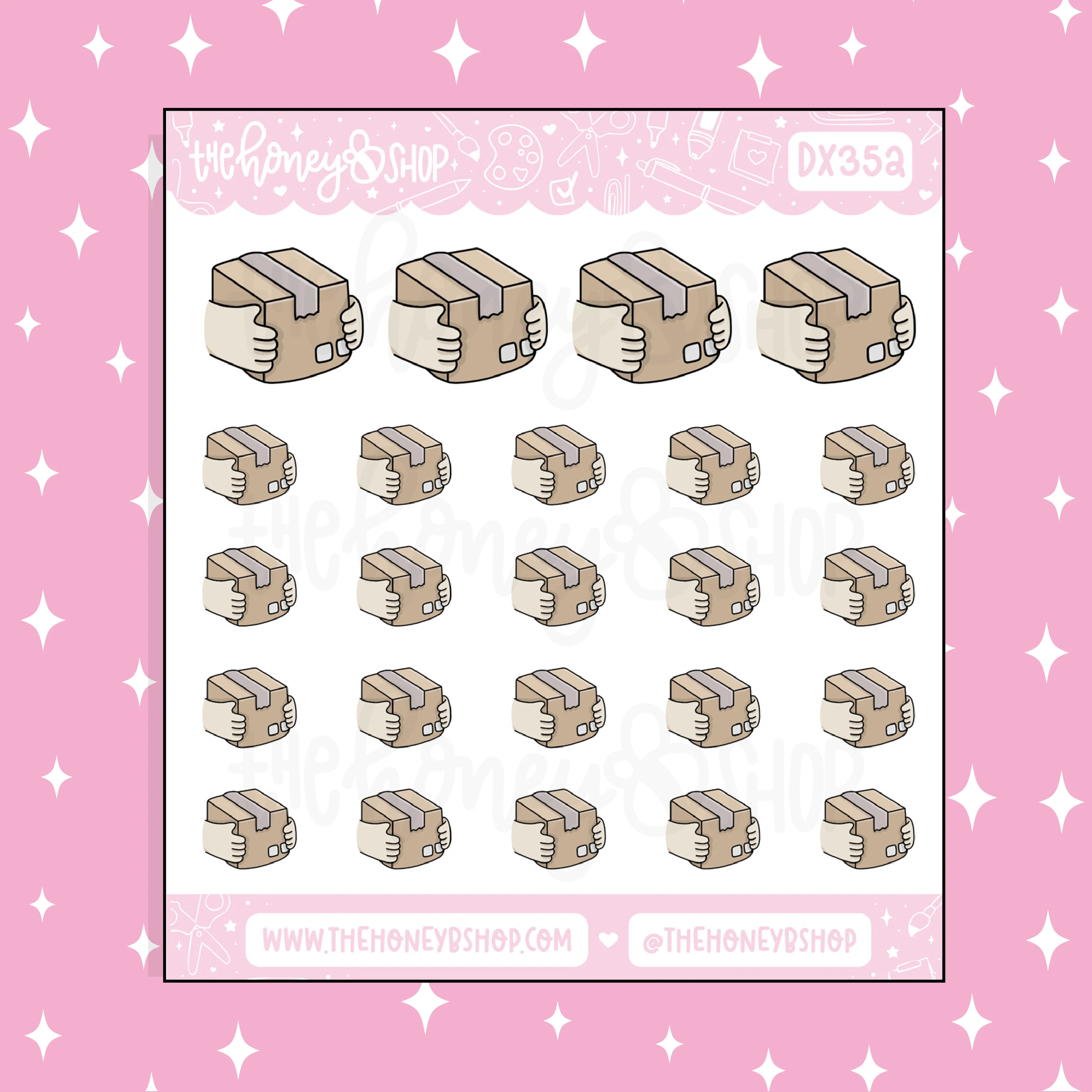 Happy Mail / Package Incoming Doodle Sticker | Choose your Skin Tone! - Image 3