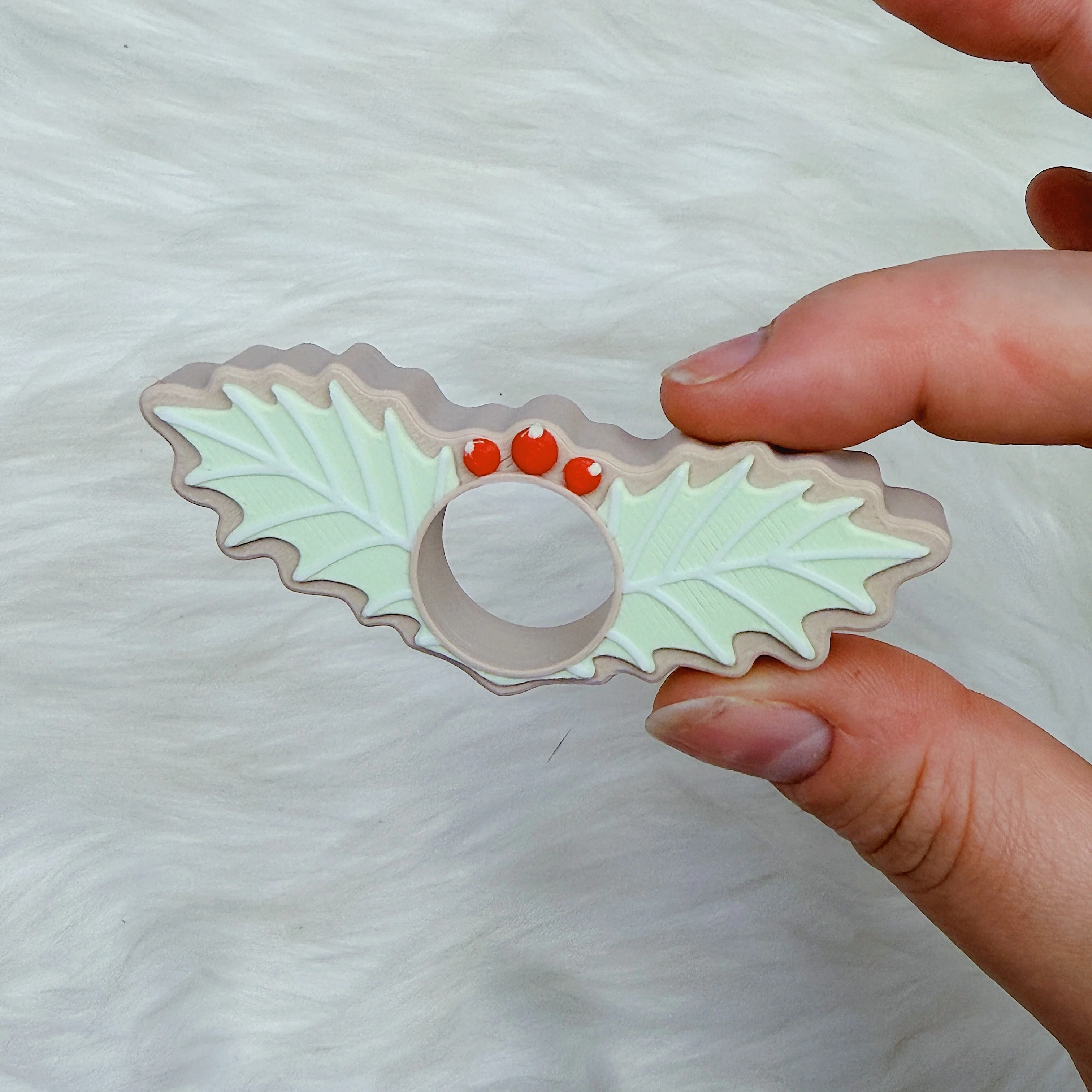 Holly Berries Page Holder | 3D Printed Book Buddy - Image 2