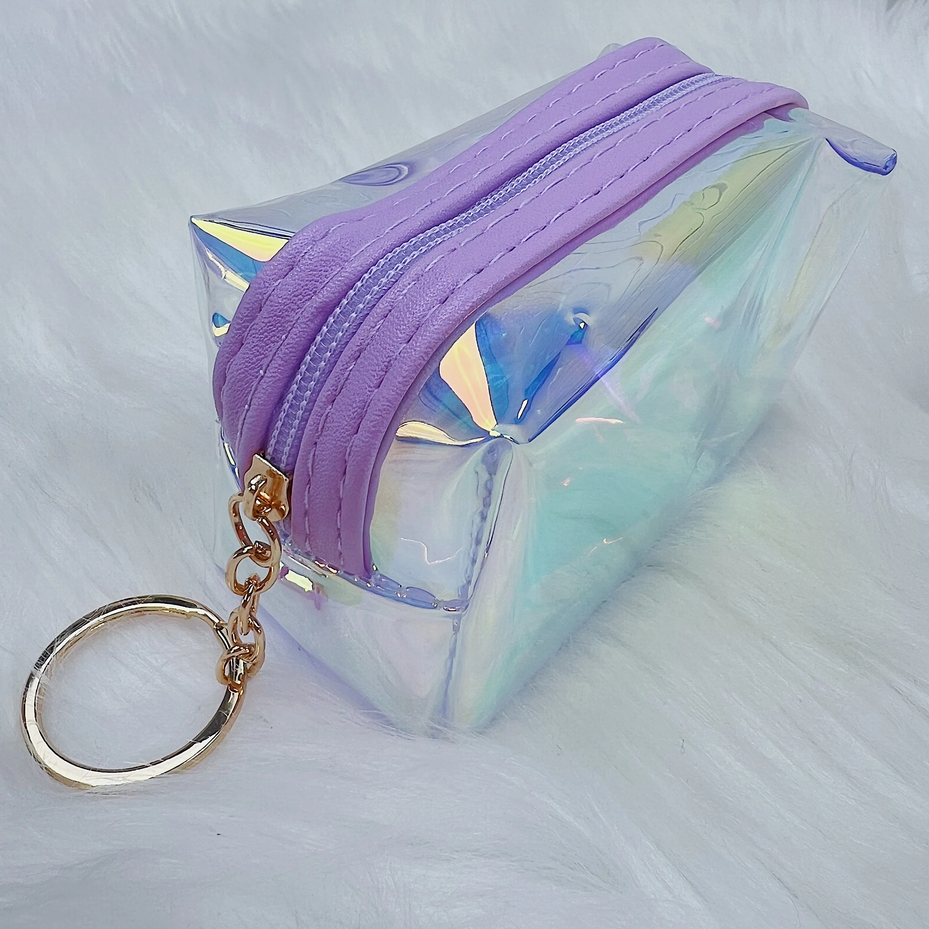 Holographic Coin Purse | Gold Keychain Included | Choose Your Color Option! - Image 4
