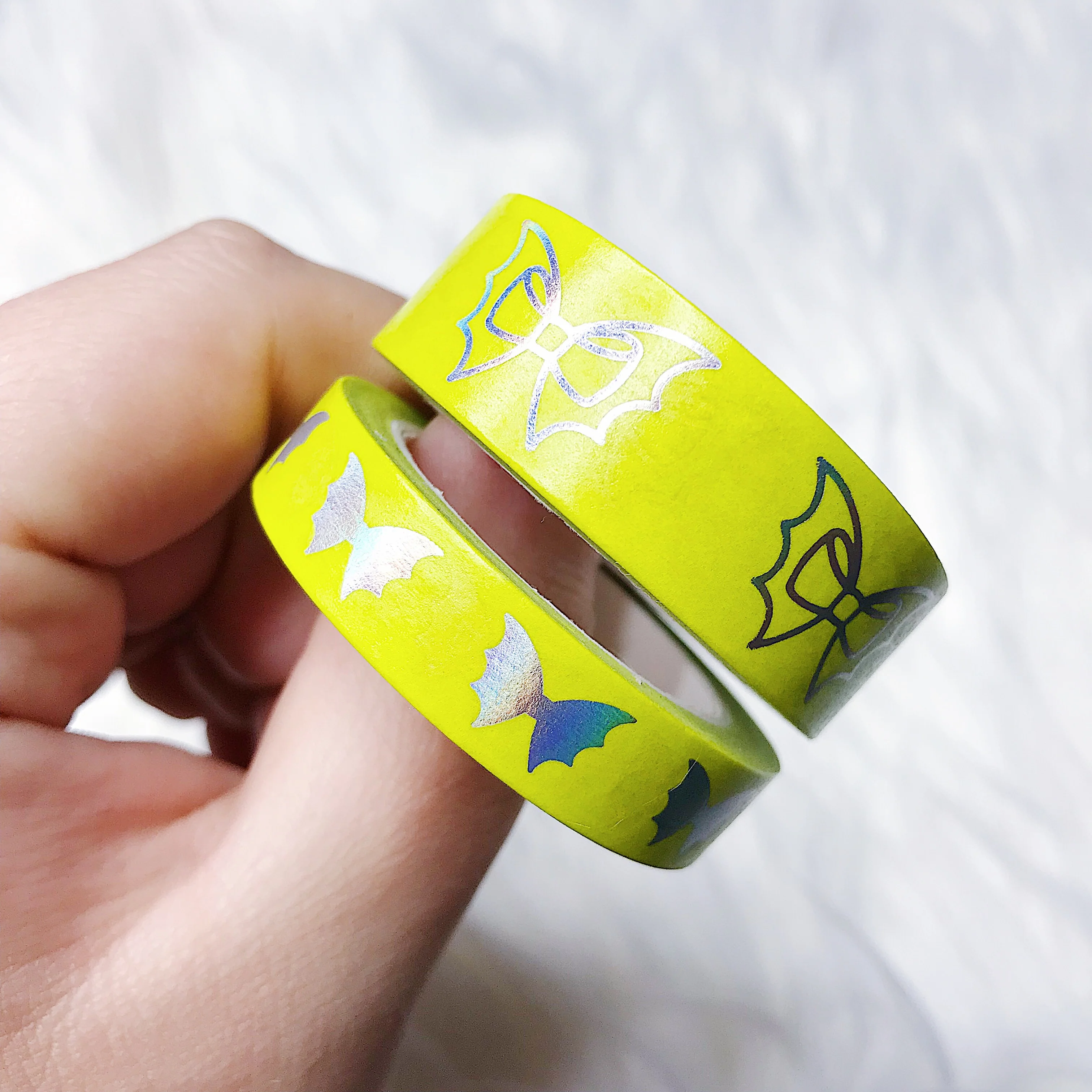 Honey B Yellow Holo Bat Bow Washi Bundle | NO COUPONS - Image 3