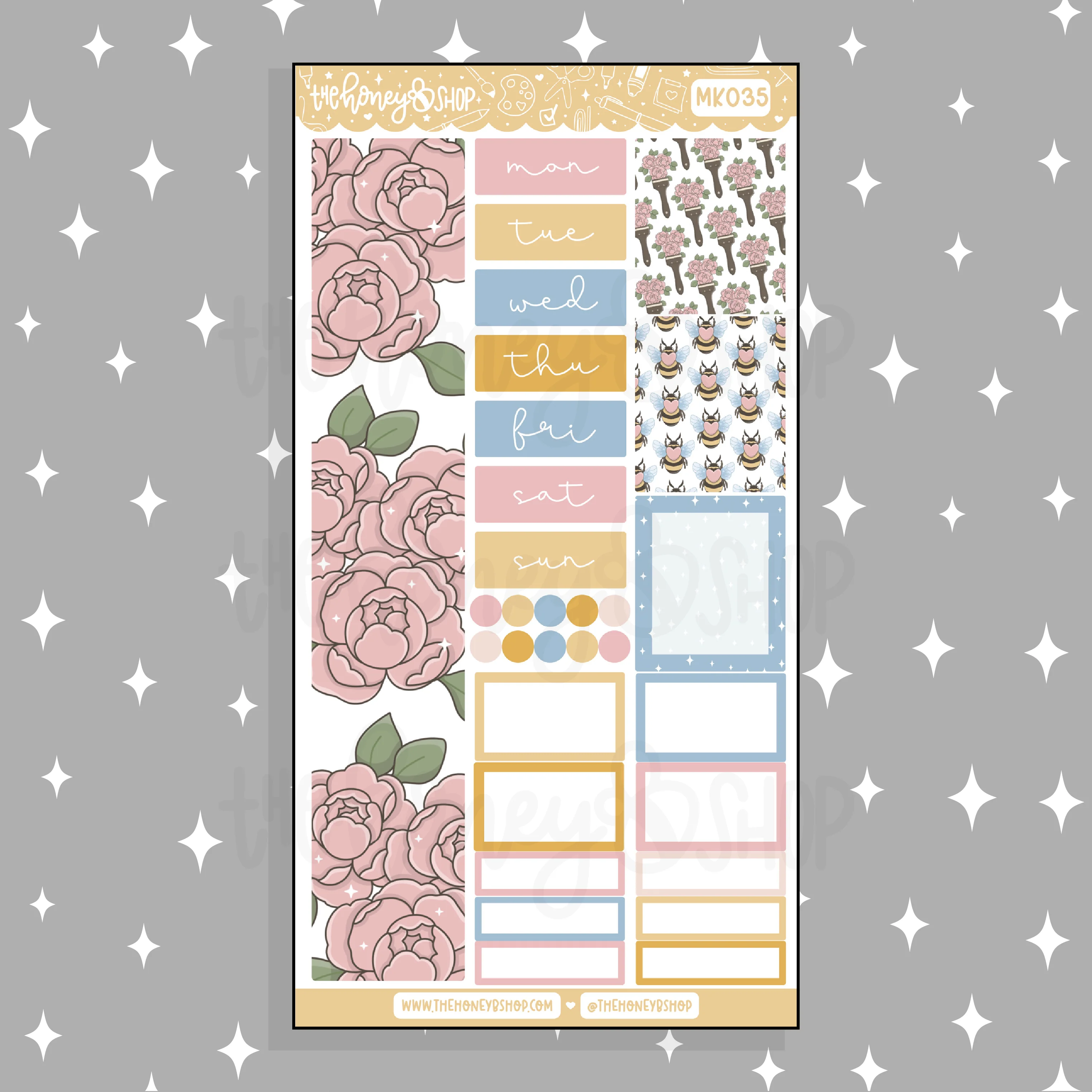 Honey Bees BEE6 Monthly Kit | Fits BEE6 TRP Planner