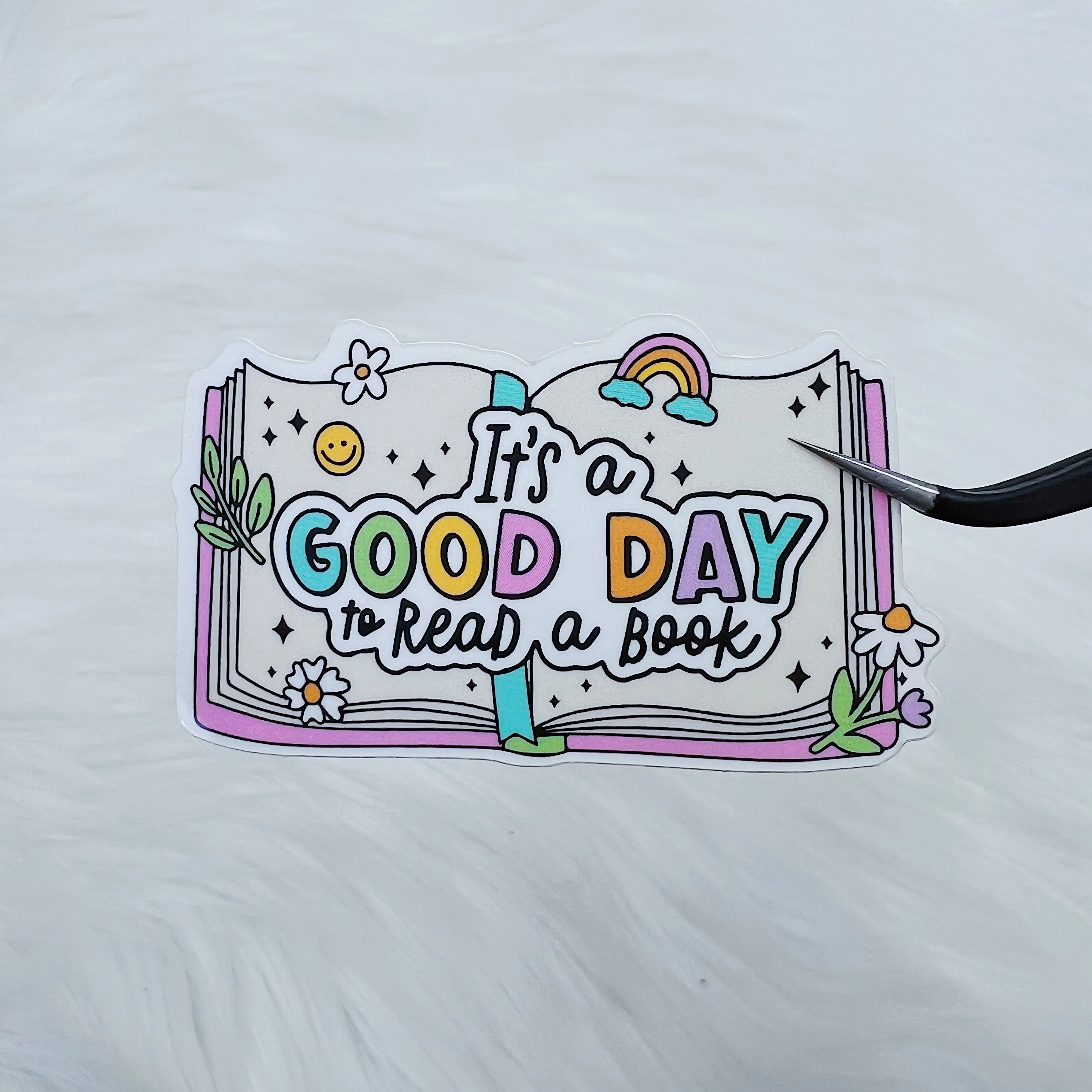 It's a Good Day to Read a Book Vinyl Sticker Die Cut