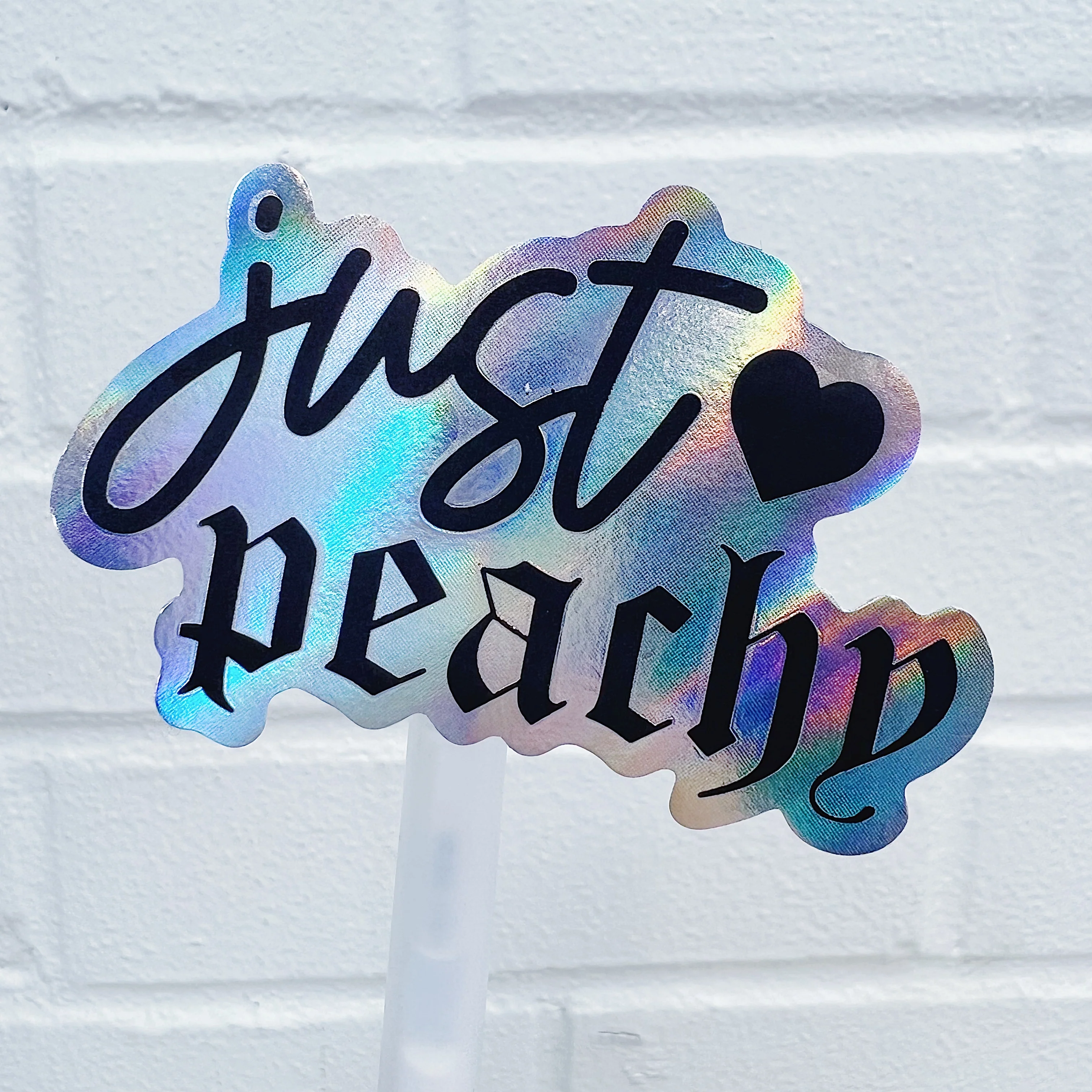 Just Peachy Sticker Vinyl Die Cut Pack | Holographic Foiled | ALL Skin Tones Included! - Image 4