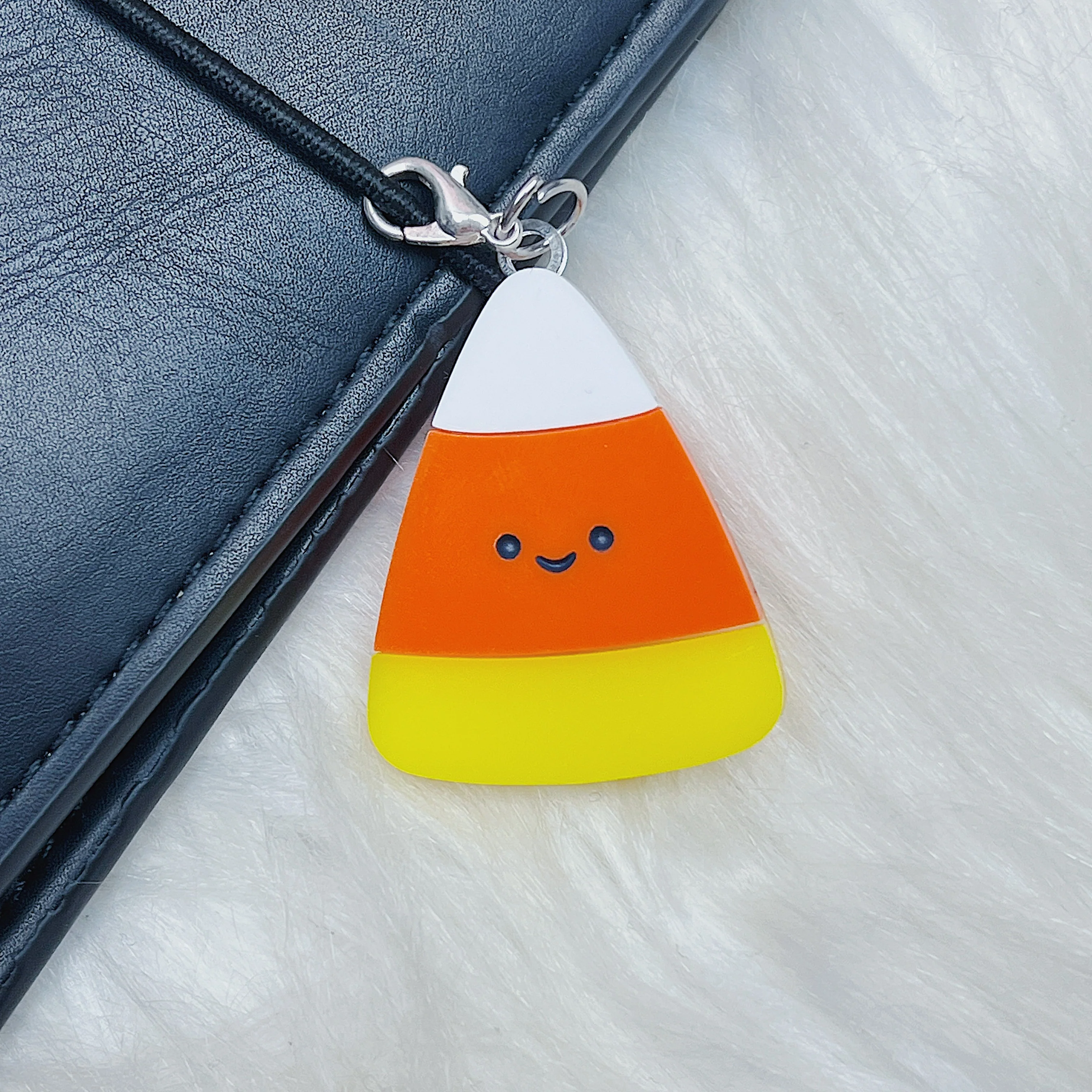 Kawaii Candy Corn Acrylic Charm