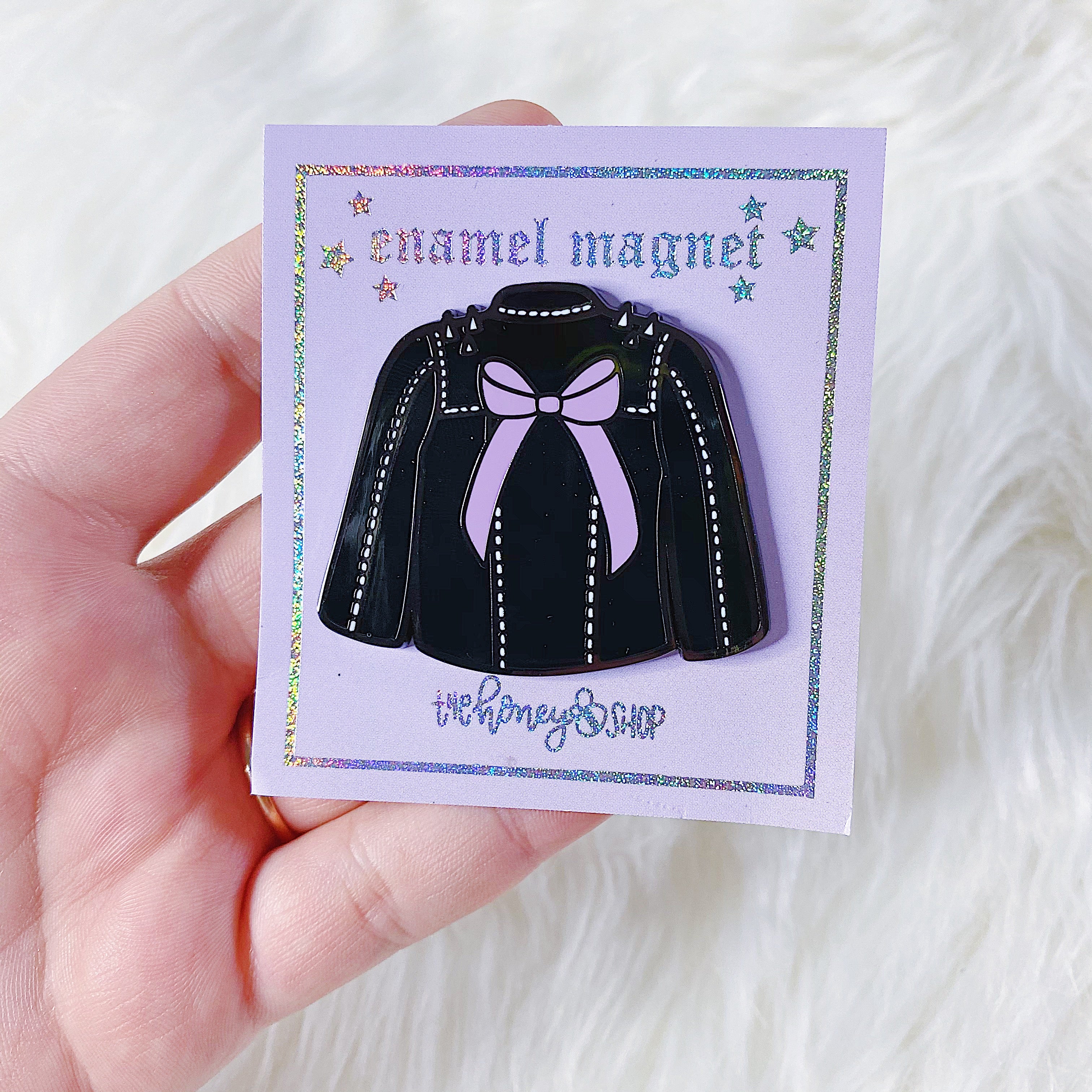 Leather Jacket Enamel Magnet - Image 3