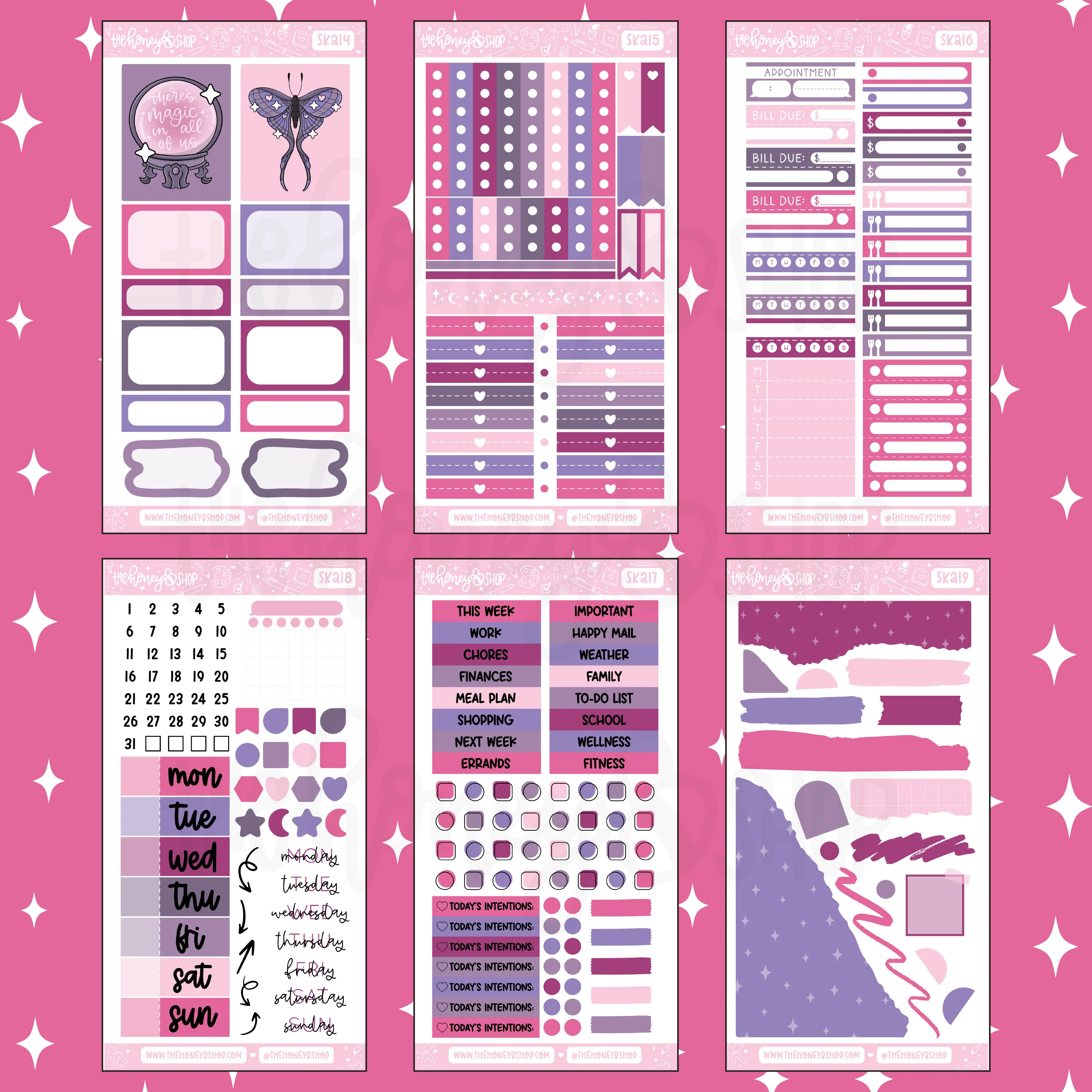 Love Spell | 8 Page Weekly Kit | Choose your Skin Tone! - Image 3