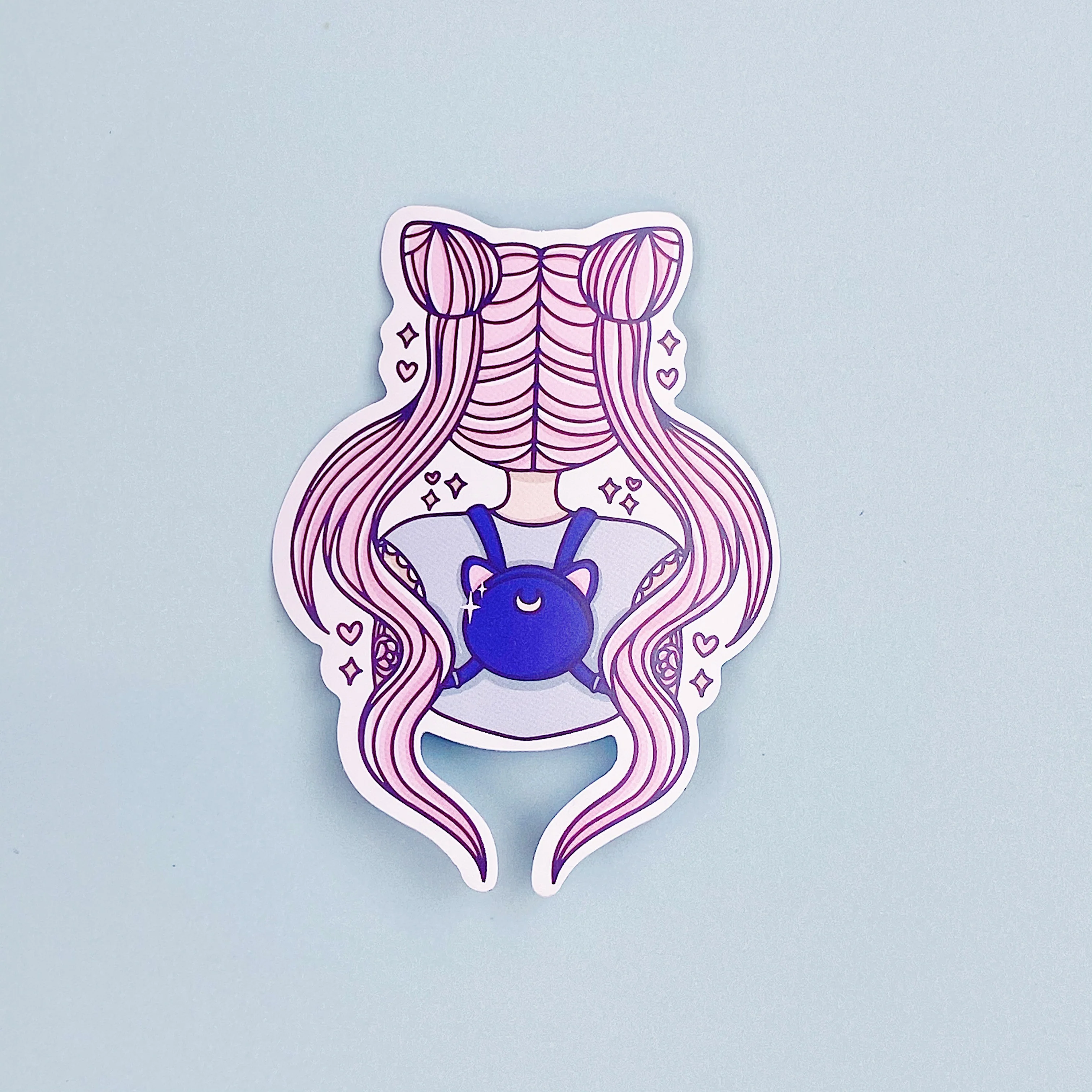 Luna Backpack Babe Vinyl Die Cut | Choose your Skin Tone! - Image 2
