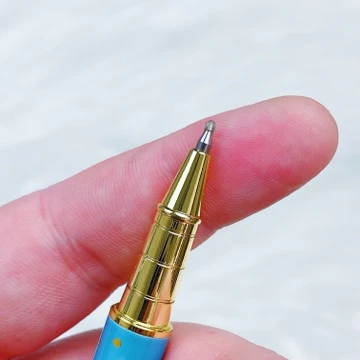 Lunar Eclipse Gold Engraved Pearlescent Gradient Pen | 0.5 Gel Pen - Image 5