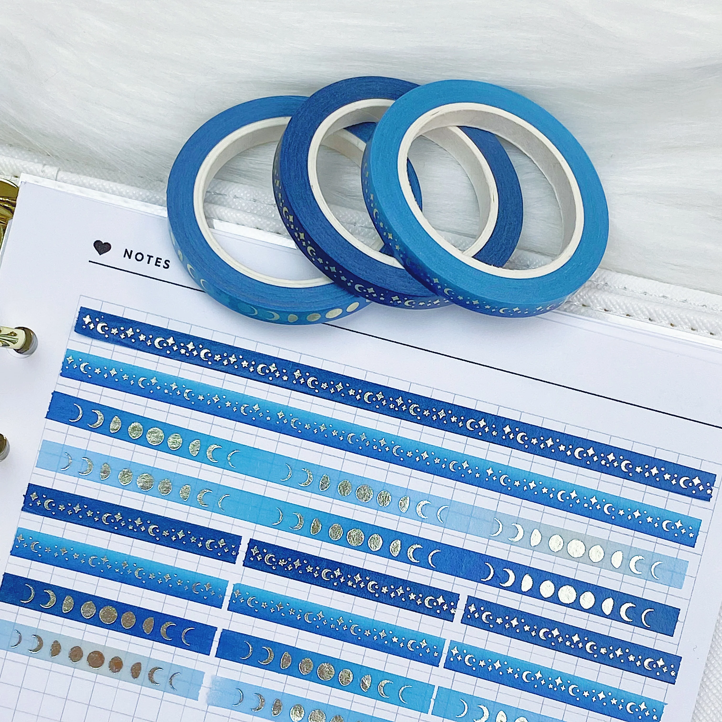 Lunar Eclipse Perforated Header Washi Bundle | (3) 5MM Tapes - Image 3