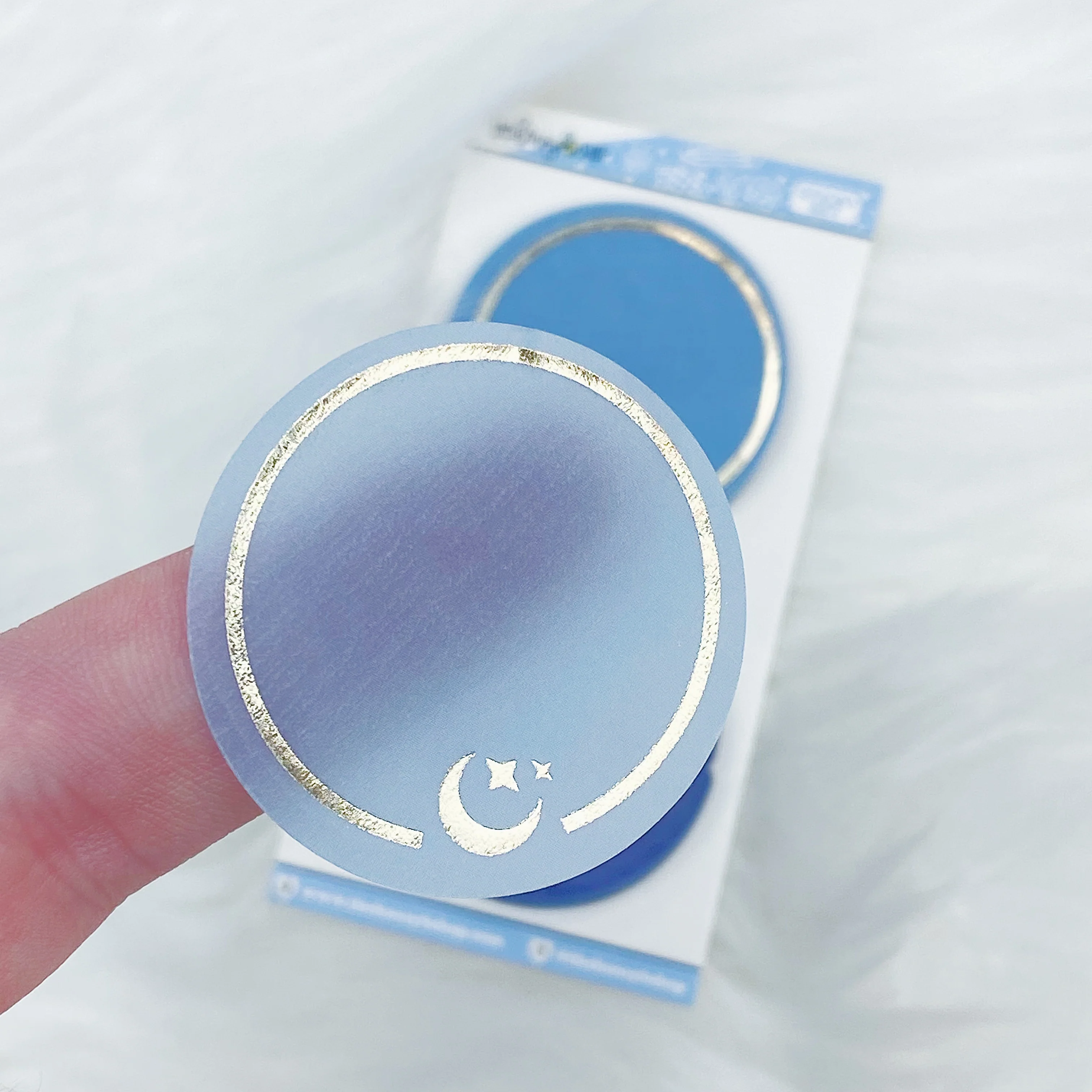 Lunar Eclipse Vellum Sticky Note Set | Soft Gold Foiled - Image 3