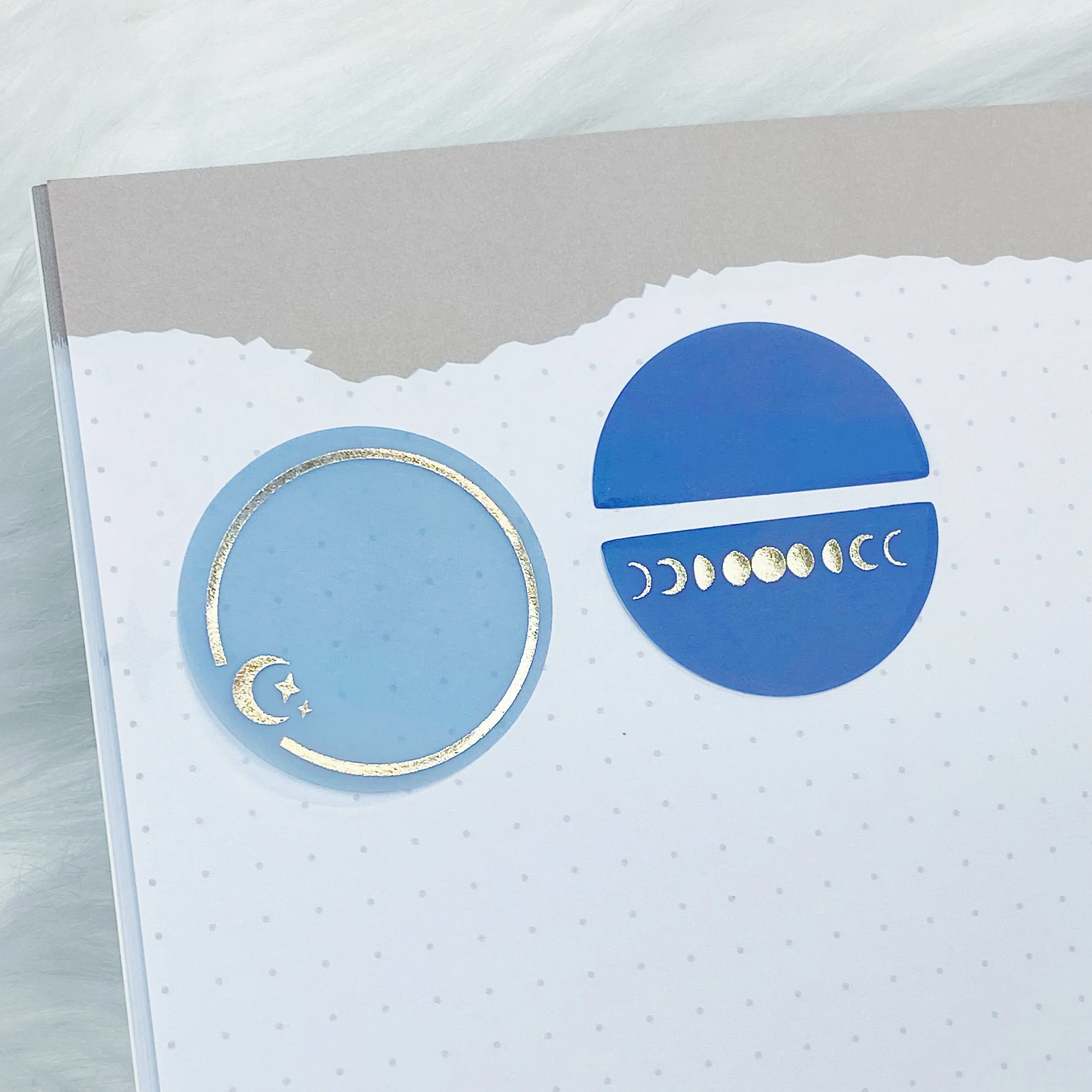Lunar Eclipse Vellum Sticky Note Set | Soft Gold Foiled - Image 4