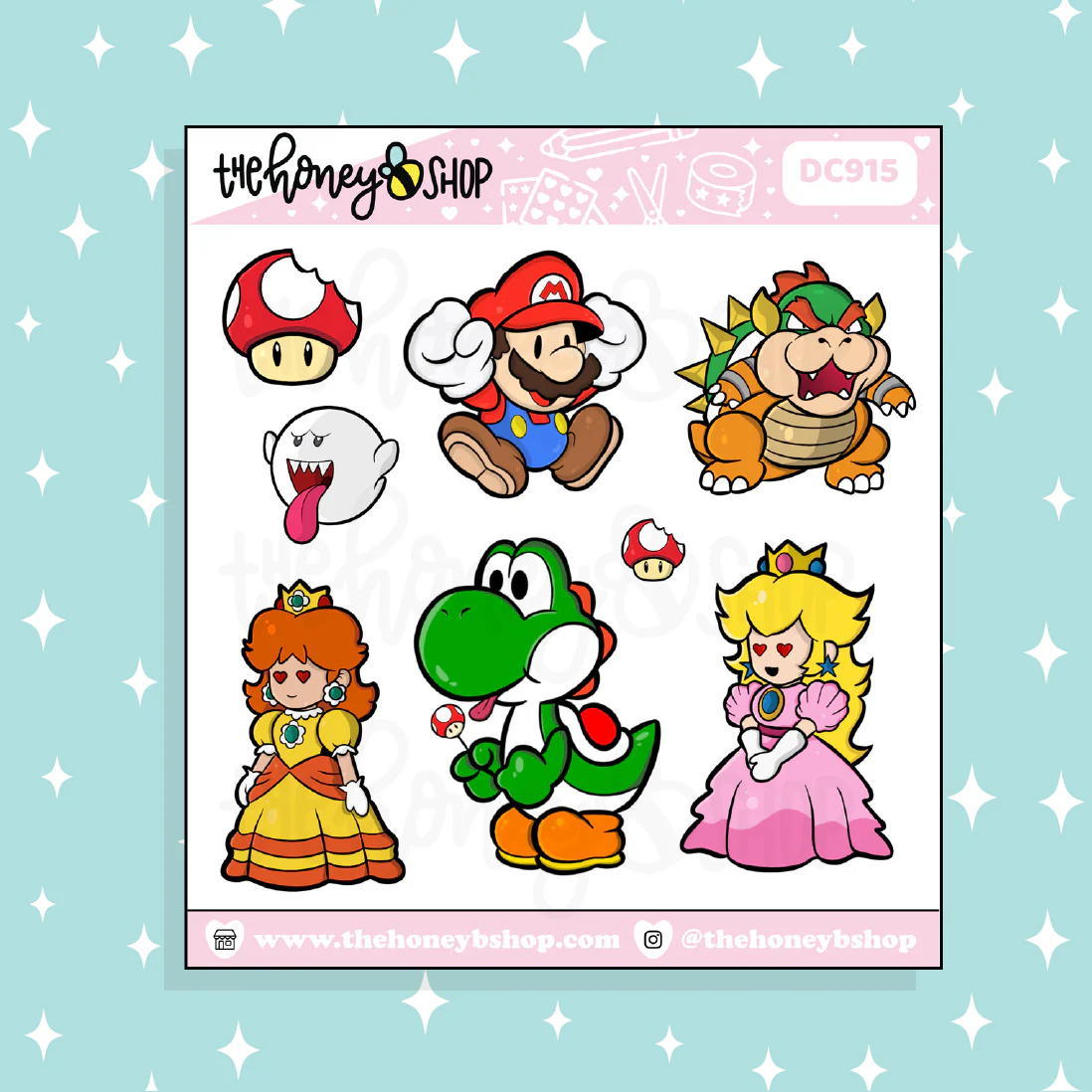 1 UP Sampler Doodle Sticker