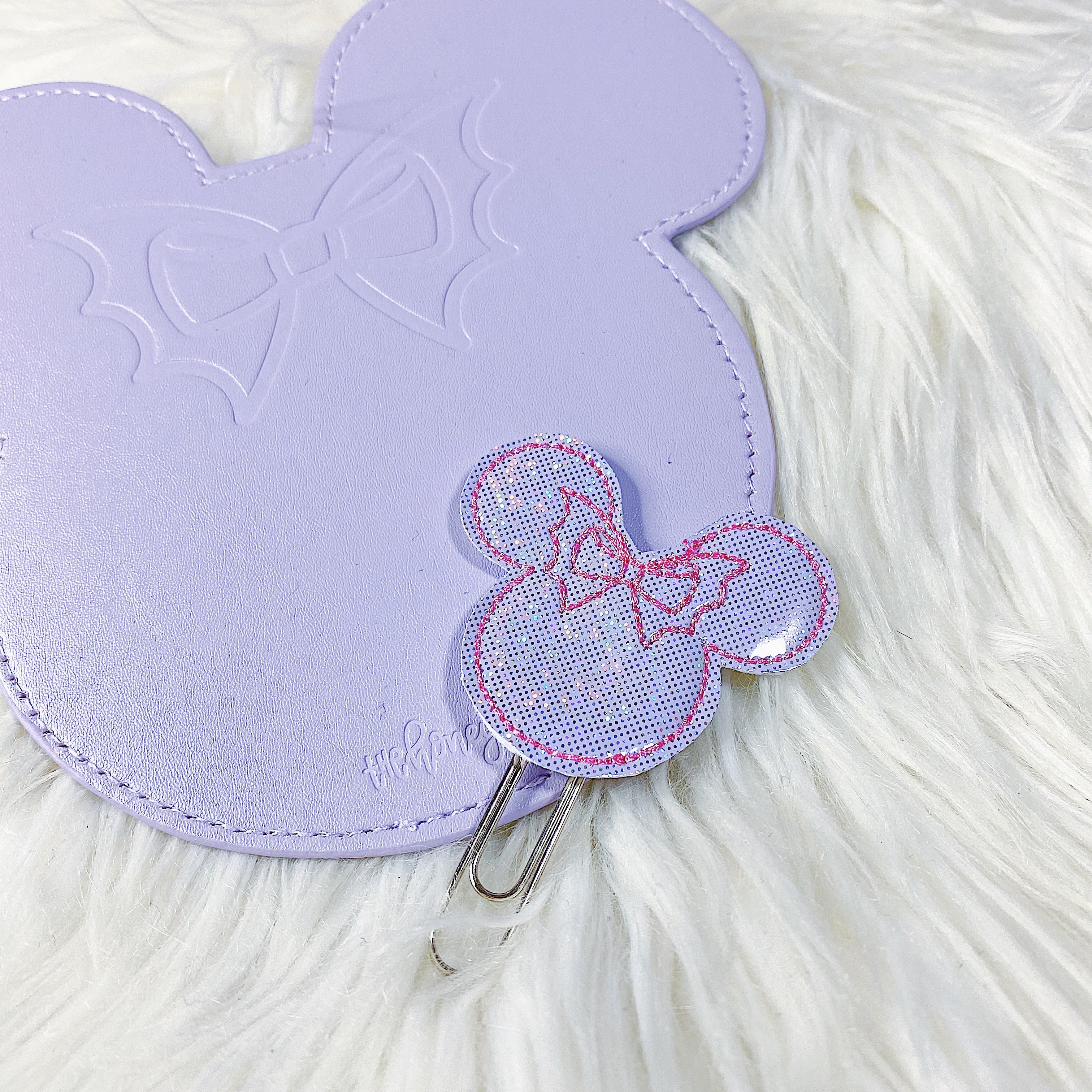 Minnie Bat Bow Feltie Planner Clip - Image 2