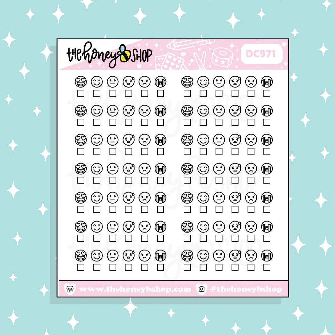 Mood Tracker Doodle Sticker