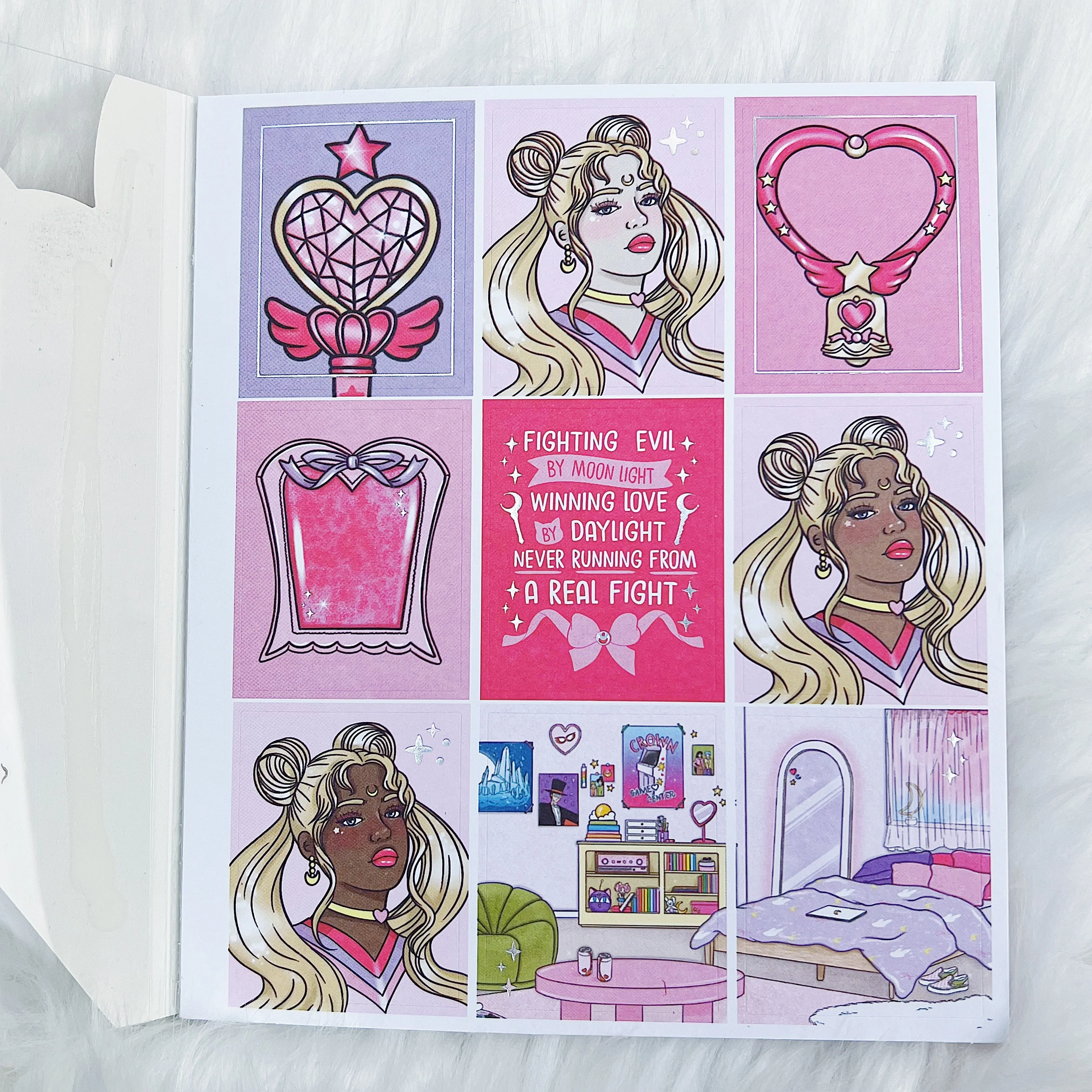 Moon Prism Sticker Book | Matte Sticker Paper | 10 Pages | Holo Foiled - Image 2