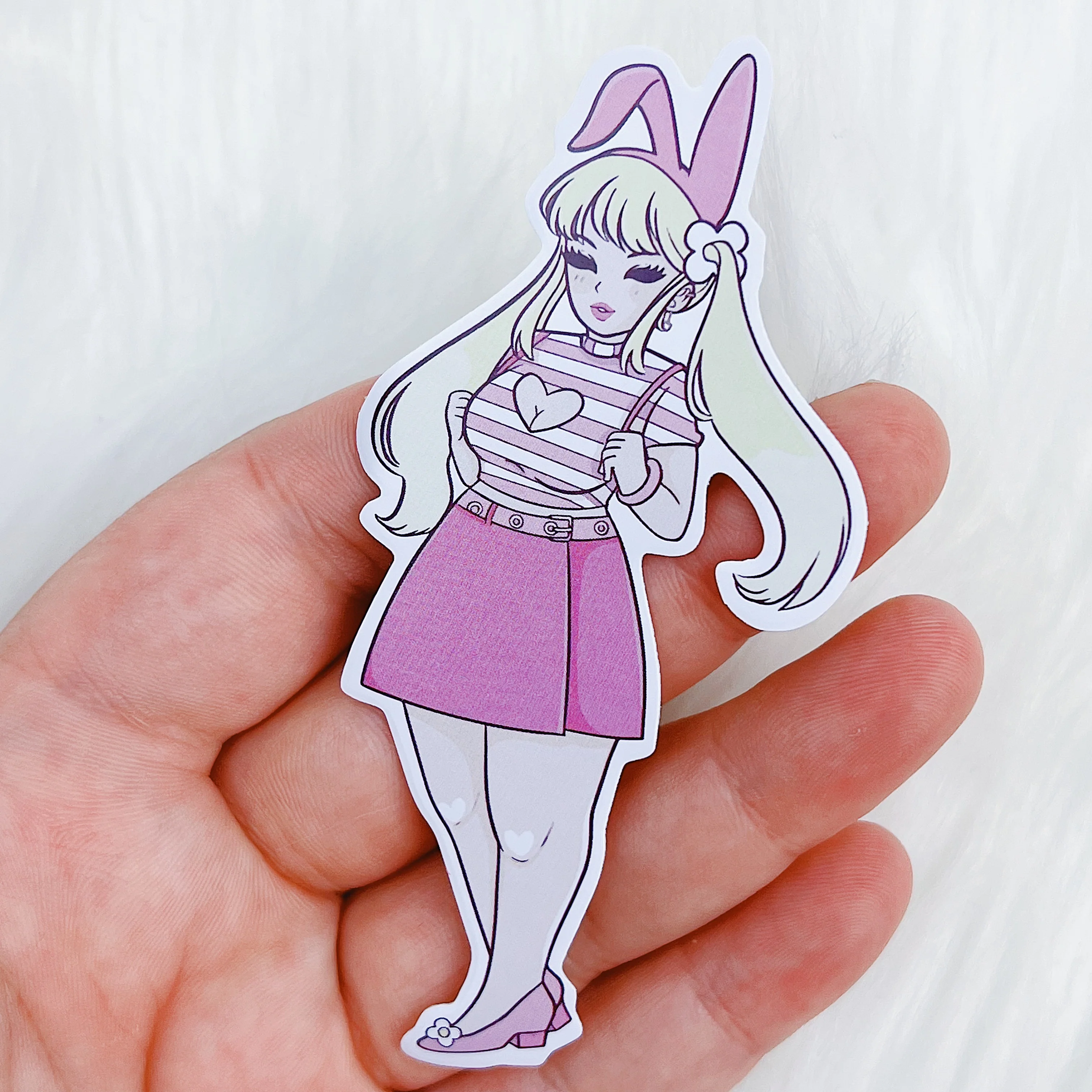 My Melody Babe Vinyl Sticker | Choose your Skin Tone! - Image 2