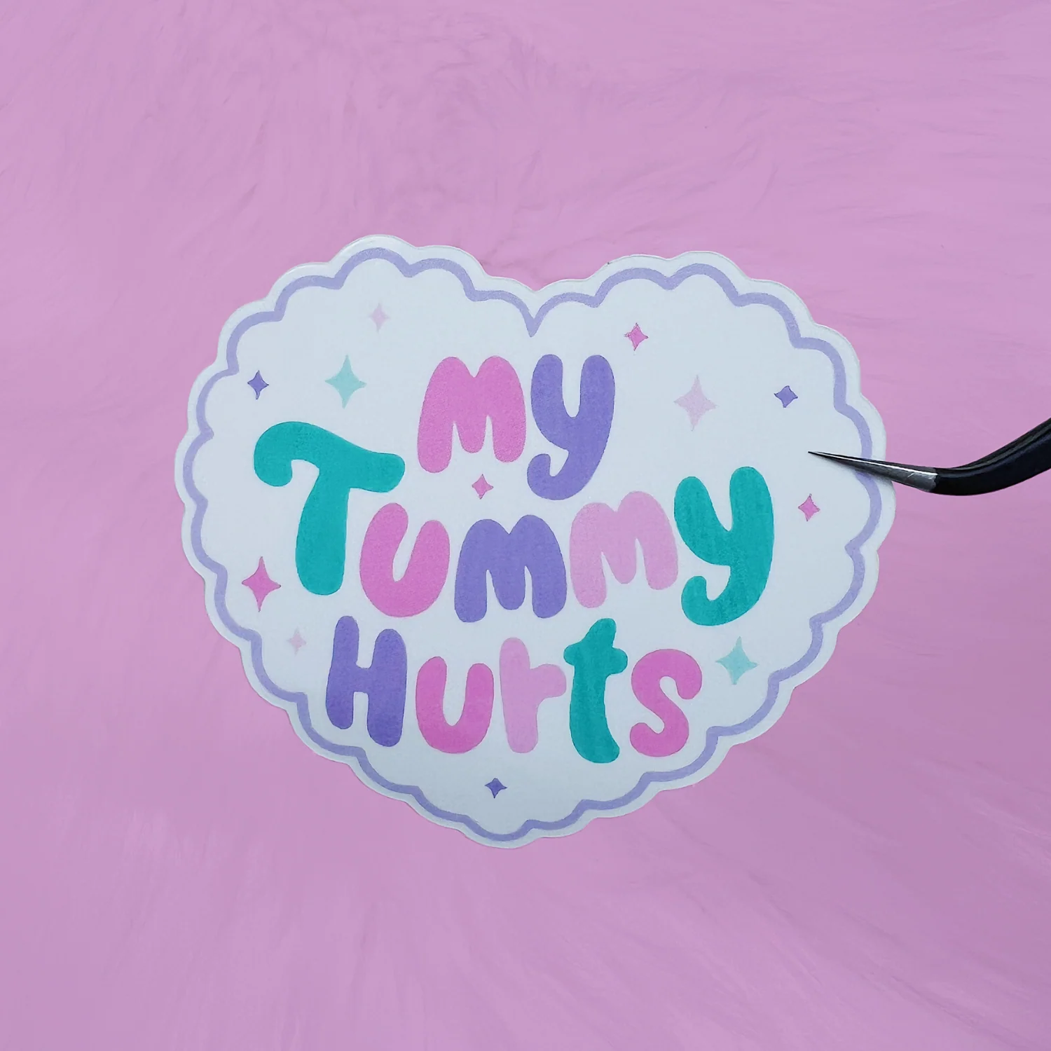 My Tummy Hurts Vinyl Sticker Die Cut