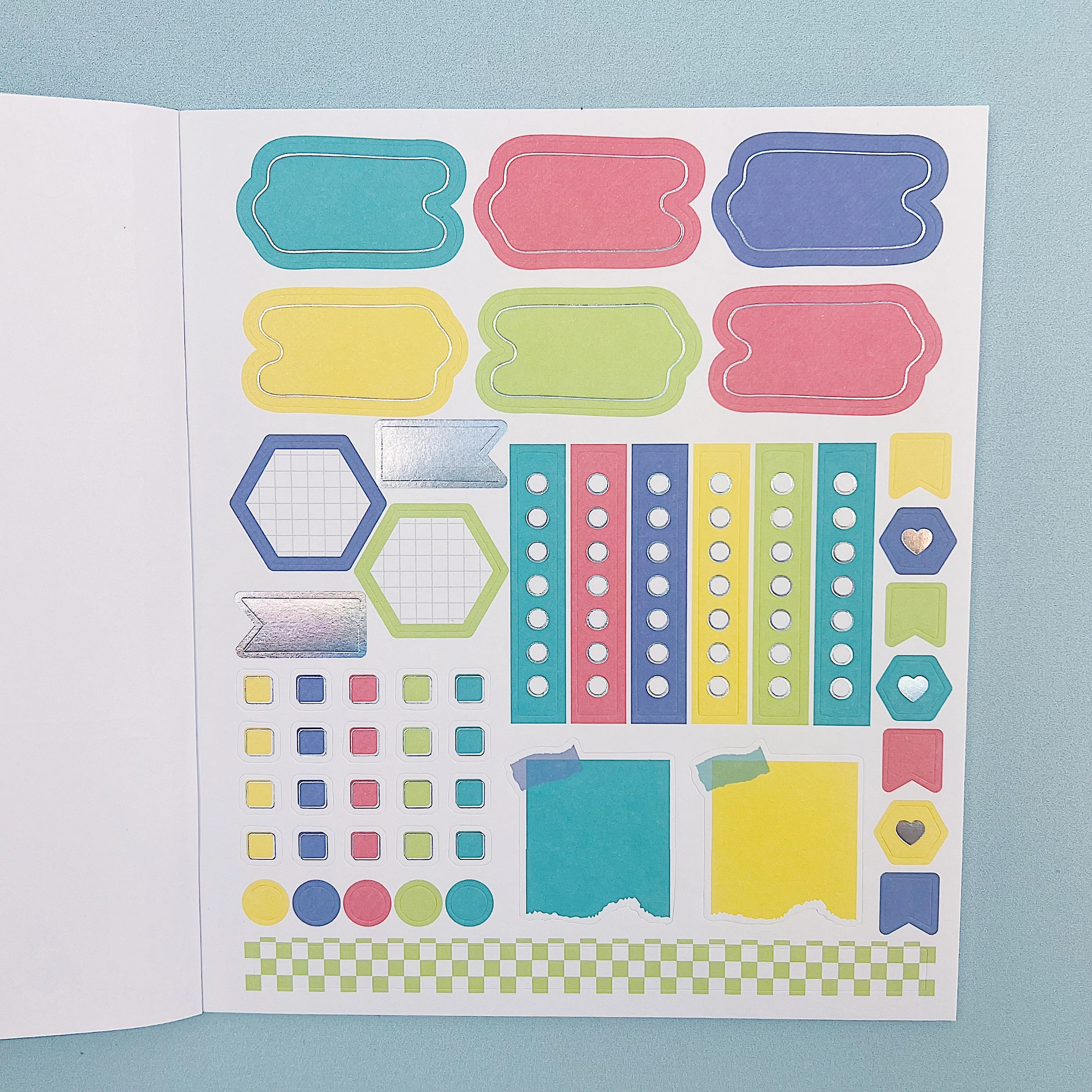 Nostalgia Sticker Book | Matte Sticker Paper | 10 Pages | Holographic Foiled - Image 4