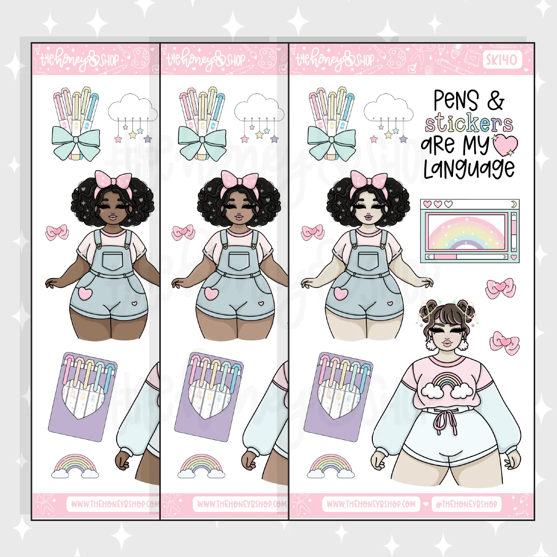 Pastel Dreams | 10 Page Weekly Kit | Choose your Skin Tone! - Image 11