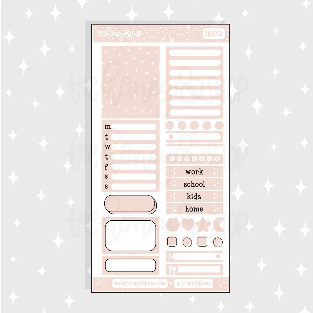 Pastel Dreams | 10 Page Weekly Kit | Choose your Skin Tone! - Image 3