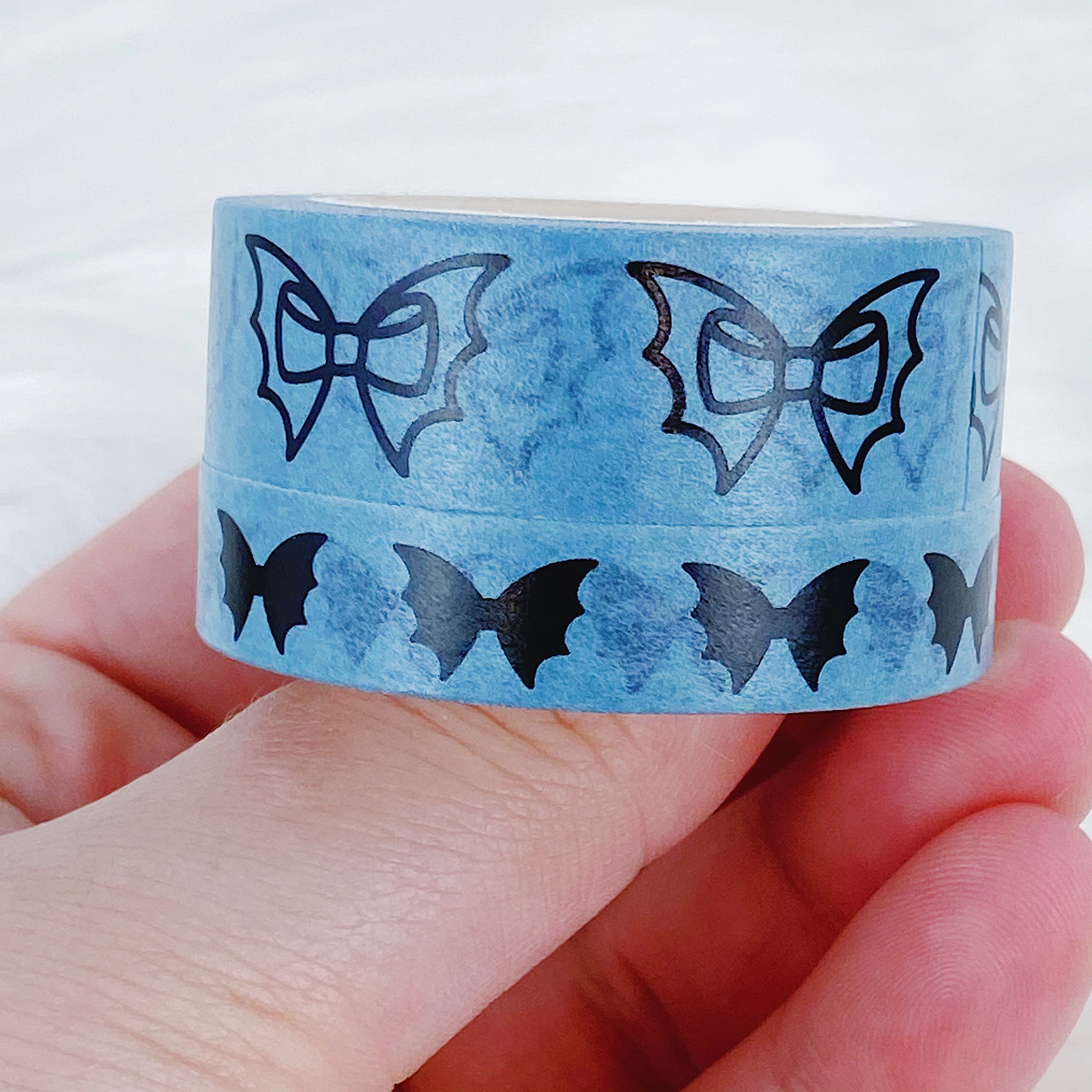 Pastel Teal Bat Bow Washi Bundle - Image 3
