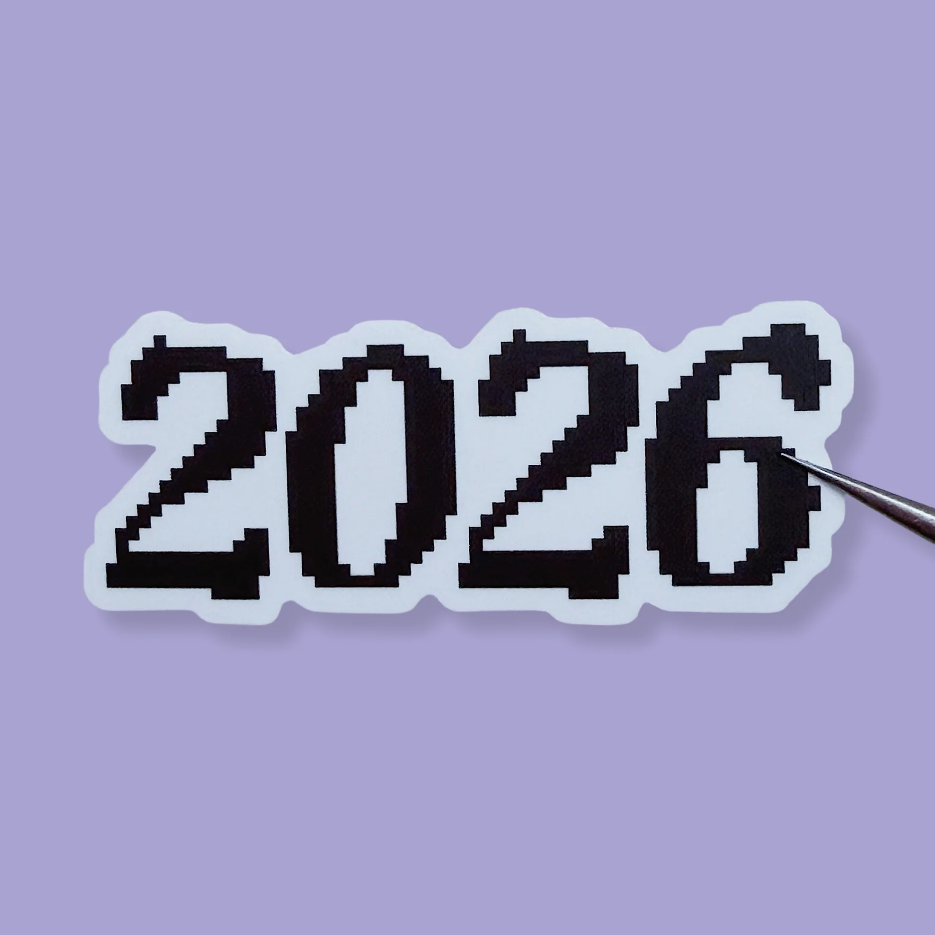 Pixels 2026 Mini Vinyl Sticker Die Cut