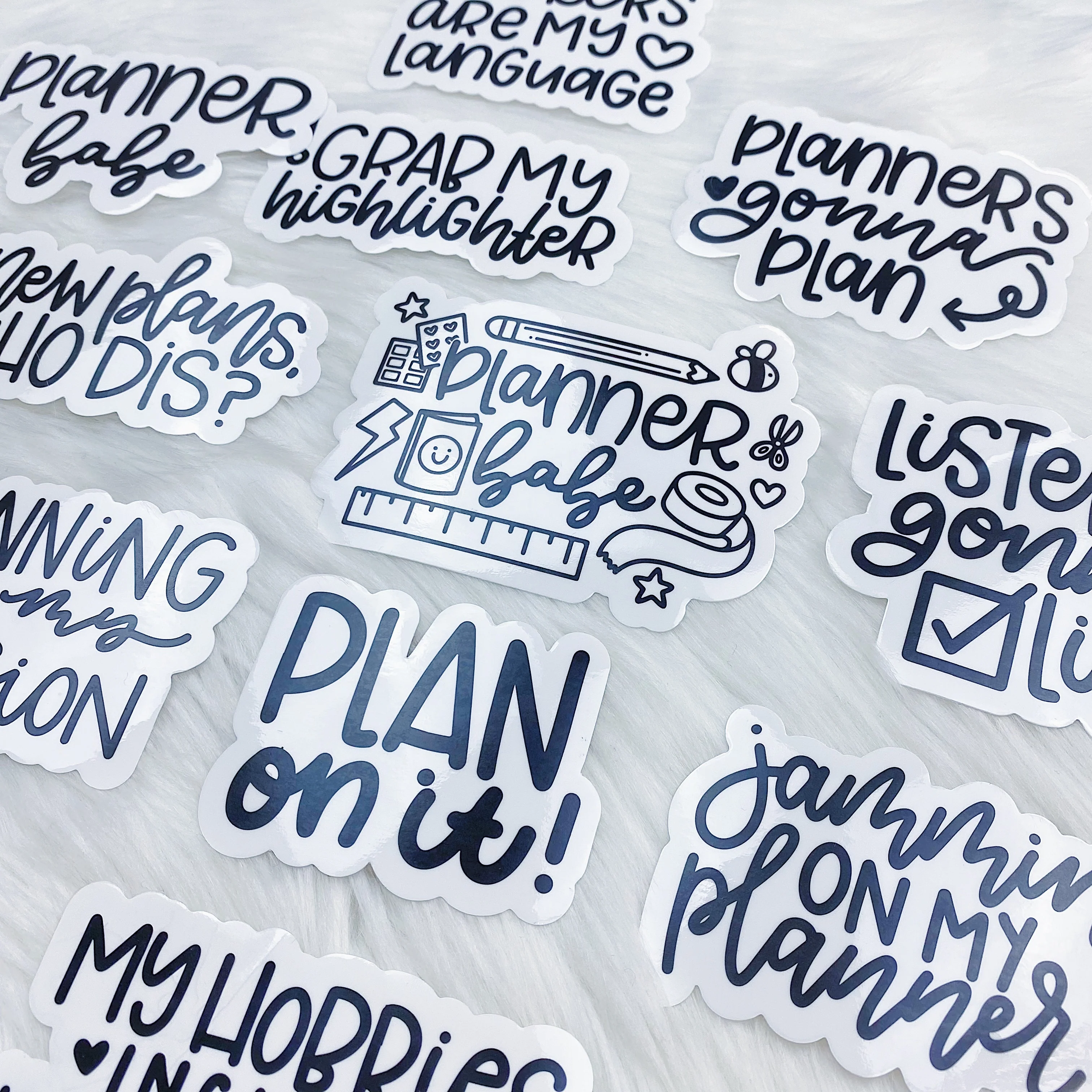 Planner Babe Sticker Die Cut Pack | Matte Babes + Clear Planner Lettering Stickers! - Image 8