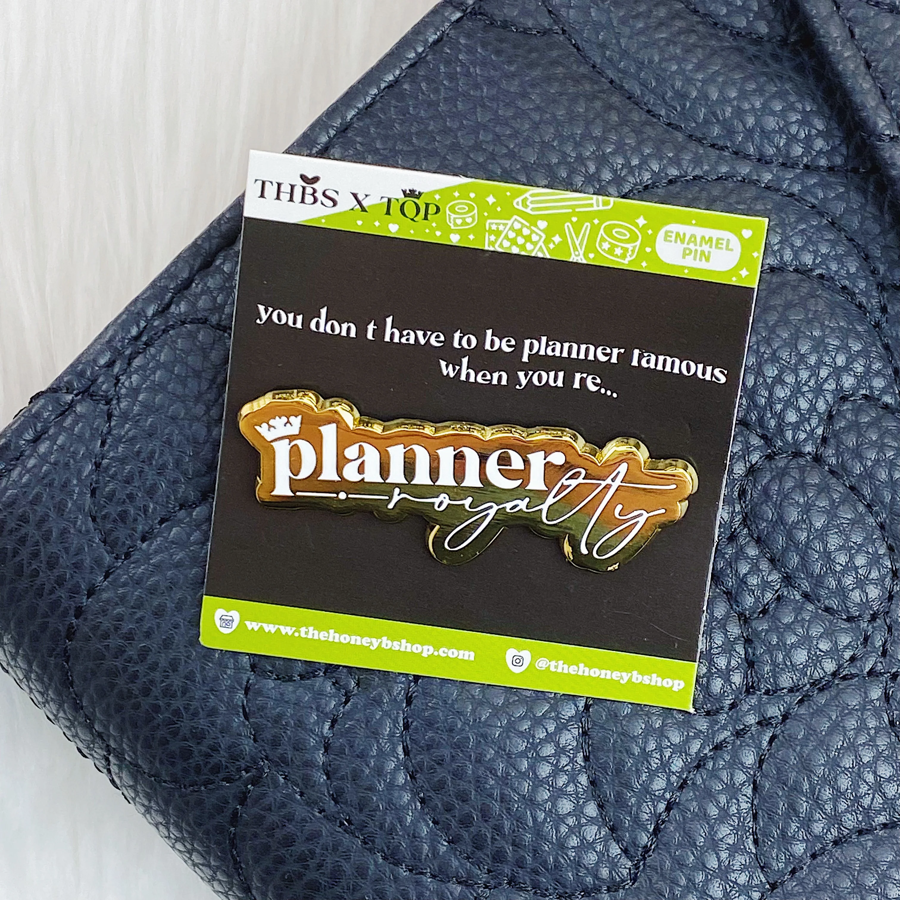 Planner Royalty Enamel Pin | Gold Plated - Image 4