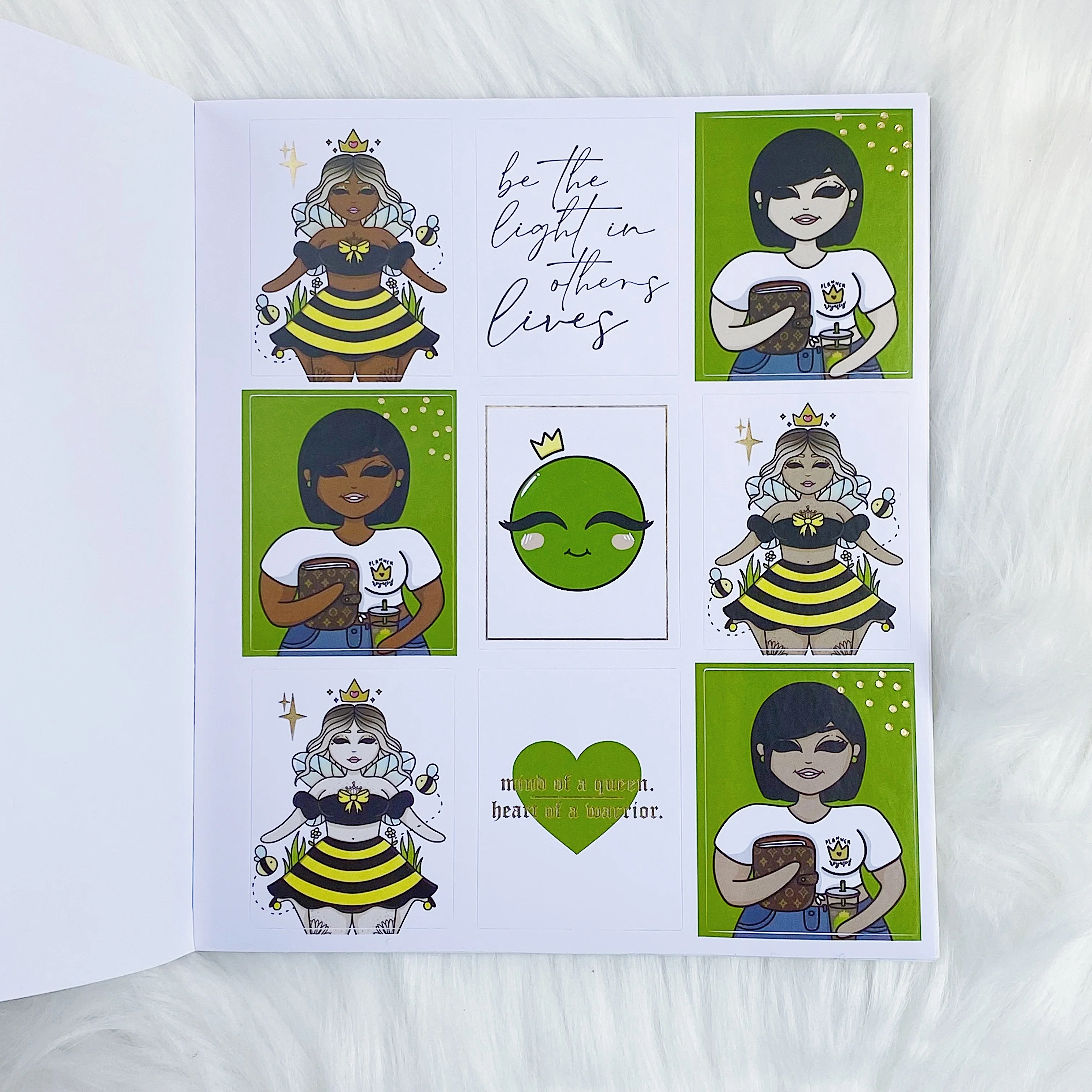 Planner Royalty Sticker Book | 10 Pages | Gold Foiled - Image 3